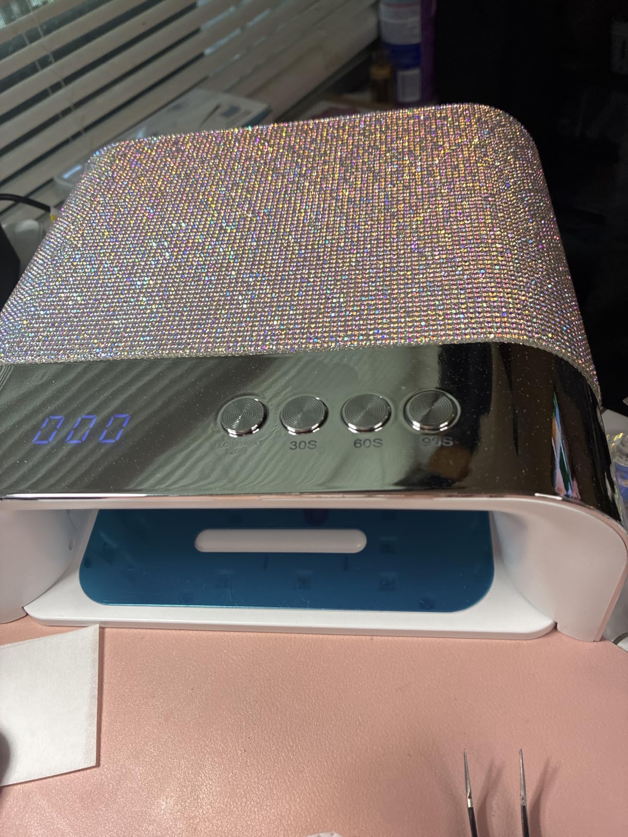 GAOY Professional UV Nail Lamp, Big Cavity Design for Long Nails, 36 LED Fast Curing Light with Infrared Sensor for Salon Gel and Acrylic Polish customer photo 1