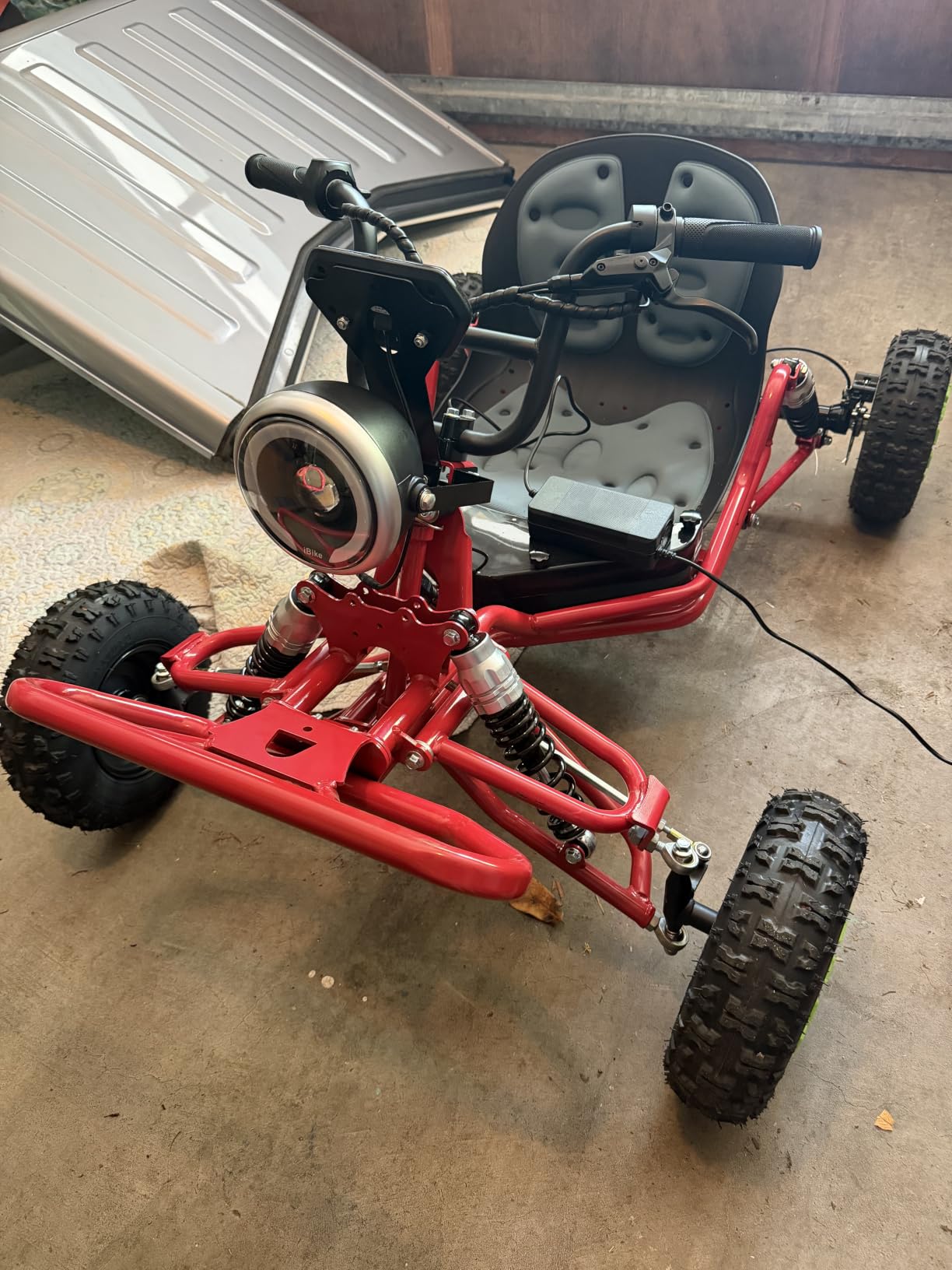 Zyliathor 48V 20Ah Electric Off-Road Go Kart for Adults & Kids (Red) | 30-Mile Range, Peak 2500W, 3 Speed 12-31 MPH, 4-Wheel Suspension, 4.10-6 All-Terrain Tires, Backyard Family Fun customer photo 1