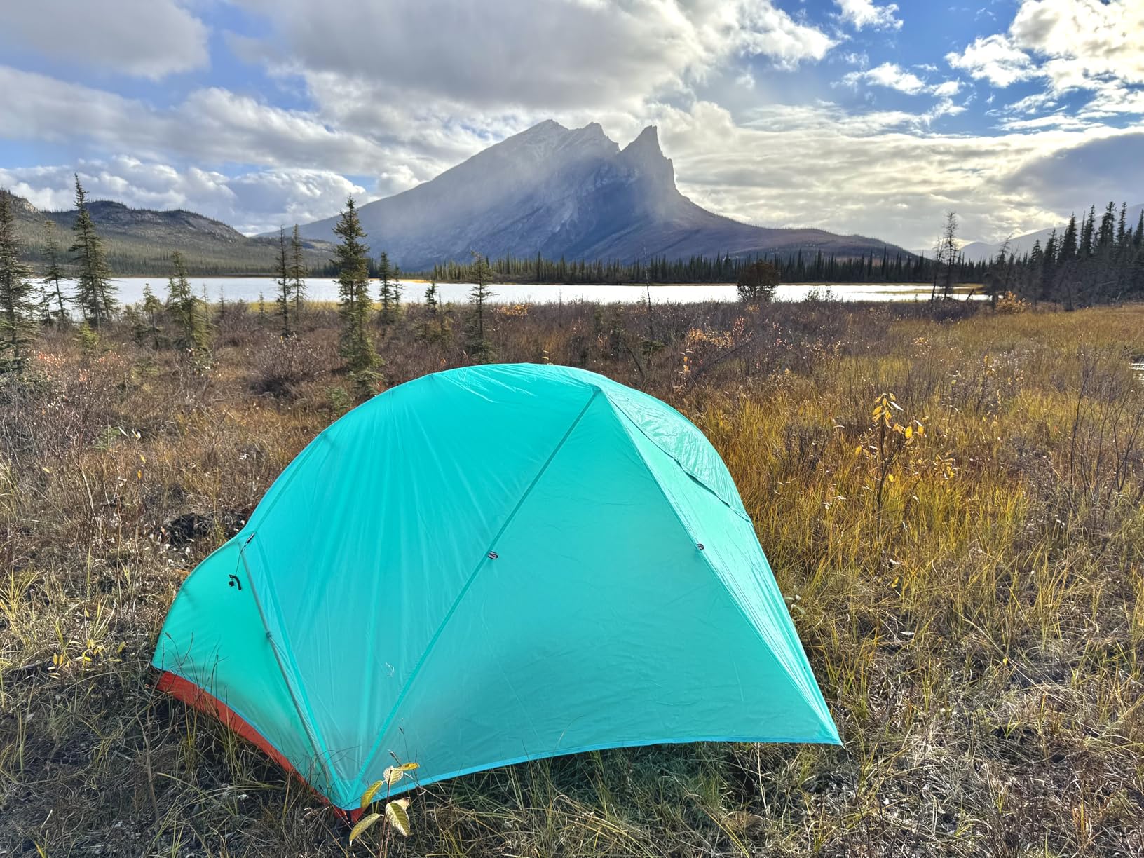 Horizon Lite 2 Ultralight 2-Person Backpacking Tent Freestanding, 3-Season, Waterproof Double-Door Design Seafoam Blue customer photo 1