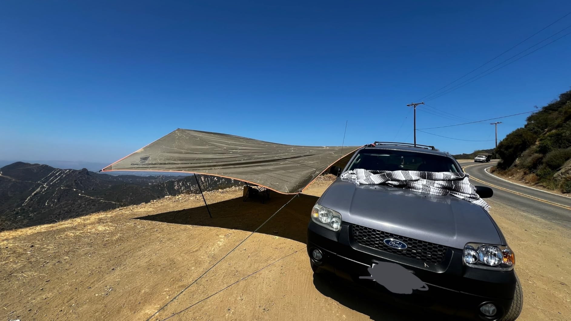 GEERTOP Car Side Awning 19 x 11 FT, Waterproof Camping Vehicle Shelter | Fits SUV, Truck, Van & Jeep customer photo 1