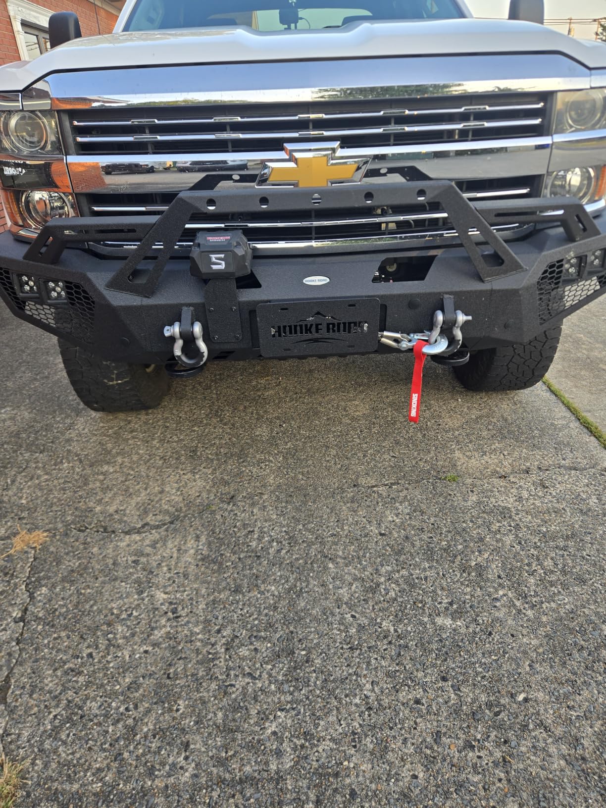 SINOKING 13500 lb Electric Winch for Jeep, Truck, SUV, Trailer & Boat - Heavy Duty Synthetic Rope 12V Winch with Wireless and Wired Remote customer photo 1