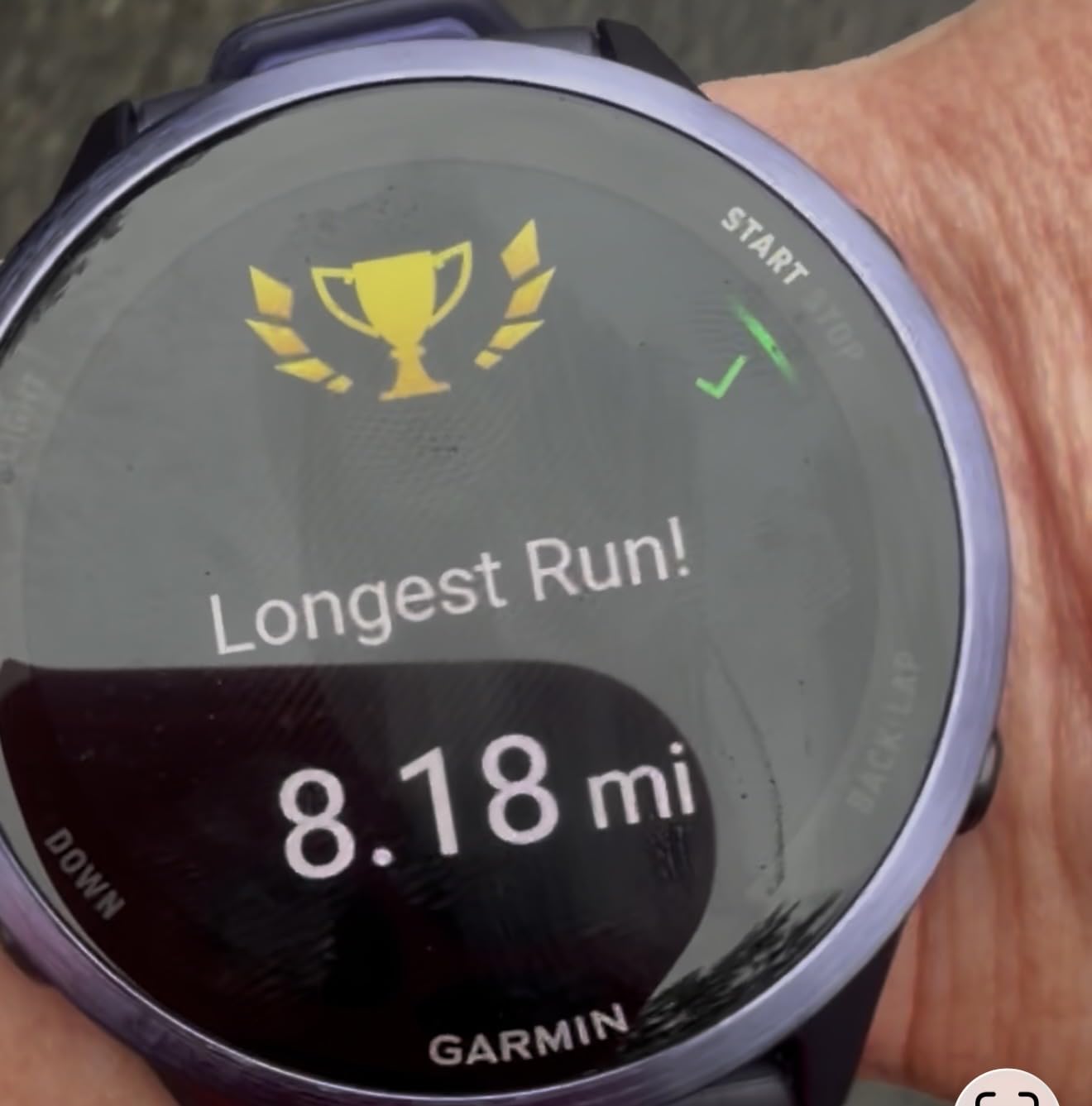 Garmin Forerunner 570, 42mm, Advanced GPS Running and Triathlon Smartwatch, AMOLED Display, Training and Recovery Features, Slate Gray Aluminum customer photo 2