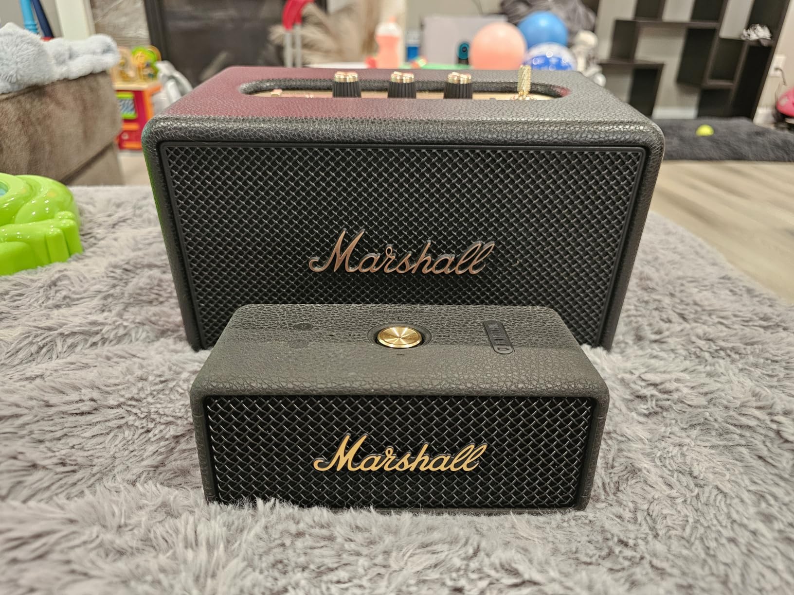 Marshall Kilburn III Portable Bluetooth Speaker - Black and Brass | Loud Stereo Sound with Bass and Treble Controls | 50+ Hr Playtime | Designed for Indoors and Outdoors customer photo 1