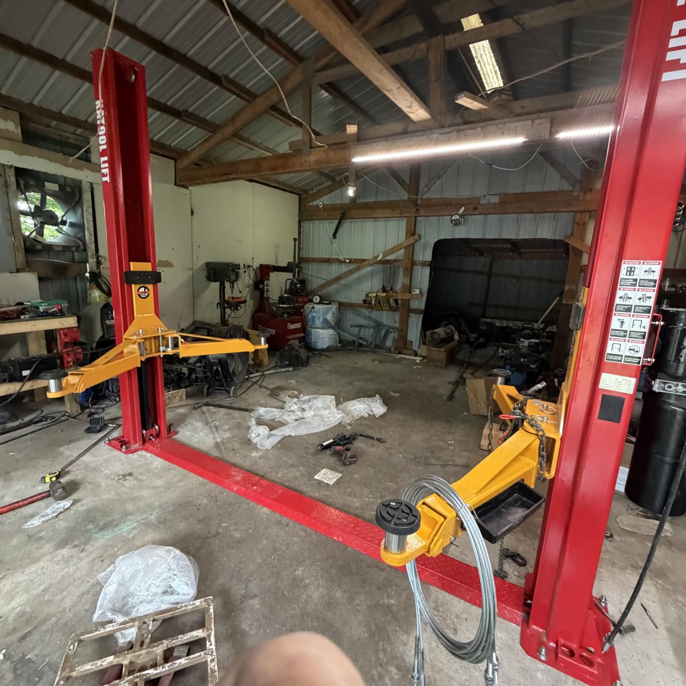 KATOOL 2 Post Lift 4.0HP 12000lbs Single Point Lock Release Car Lift Automotive Lift Truck Hoist customer photo 2