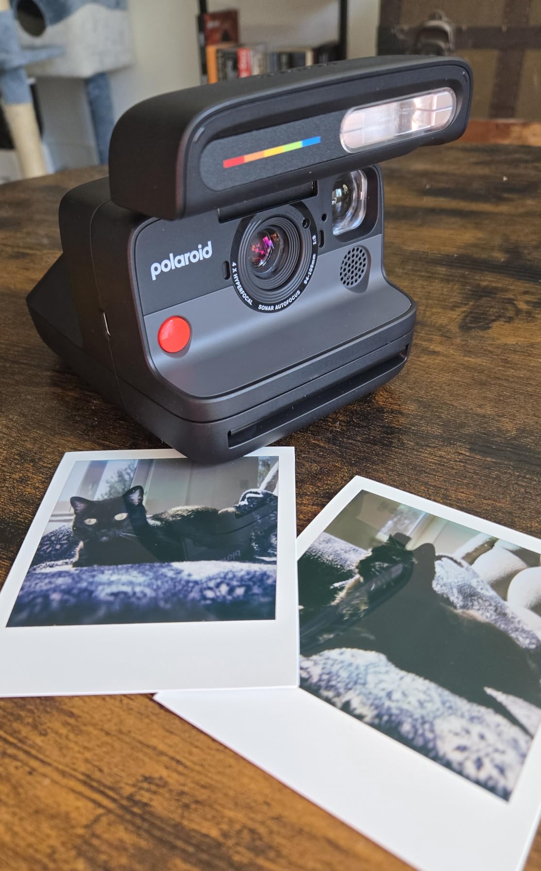 Polaroid Flip Instant Camera + Color Film Bundle (16 Photos Included) - Black - Hyperfocal 4-Lens System, Sonar Autofocus, Scene Analysis with Bluetooth Companion App customer photo 2