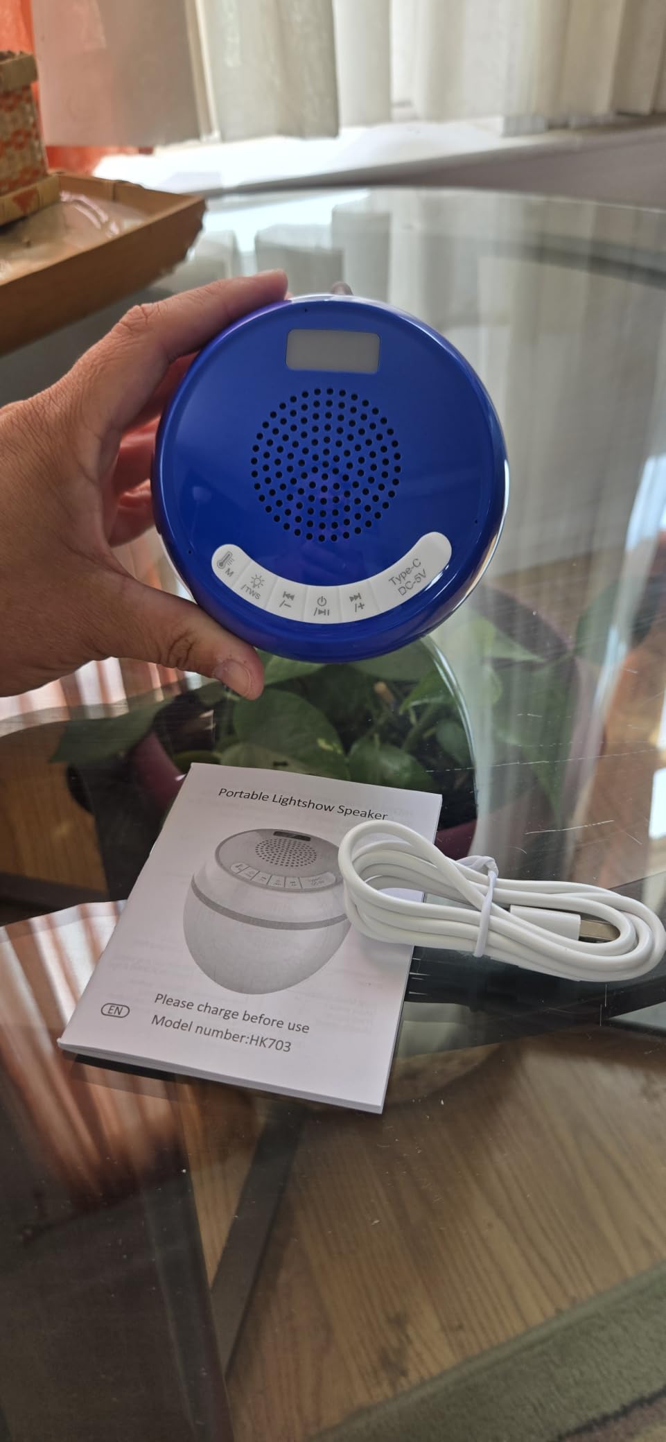 LanAqua 3 in 1 Bluetooth Pool Speaker with Digital Thermometer, Floating Pool Speaker with Colorful Lights, Hot Tub Speakers IP68 Waterproof, TWS Portable Speaker, Loud Sound Floating Speakers for Pool customer photo 2