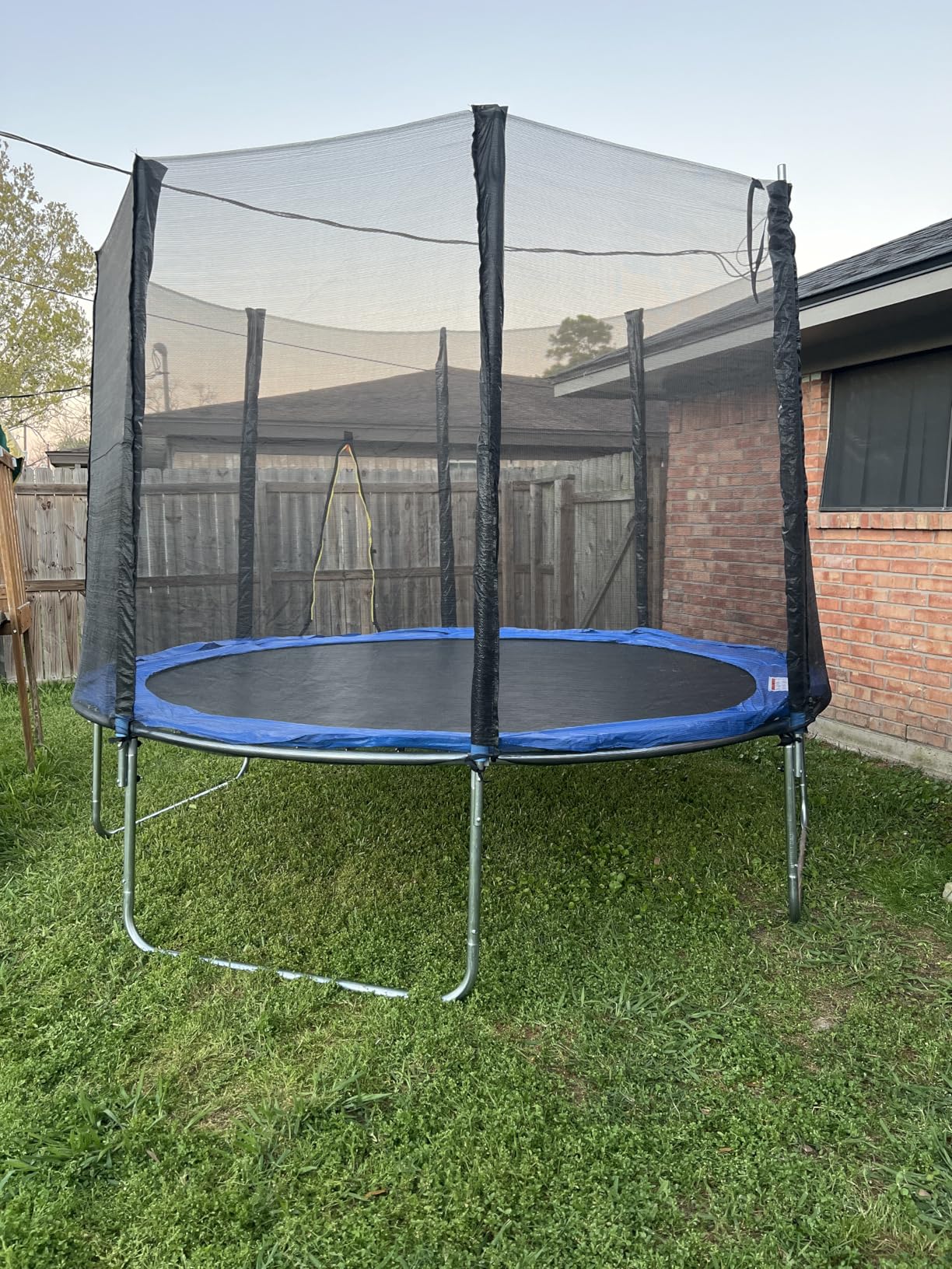 Trampoline with Net Trampoline Outdoor for Kids 10-14FT | ASTM Approved Kids Trampoline with Basketball Hoop, Galvanized Spring, Portable Ladder for Backyard customer photo 2