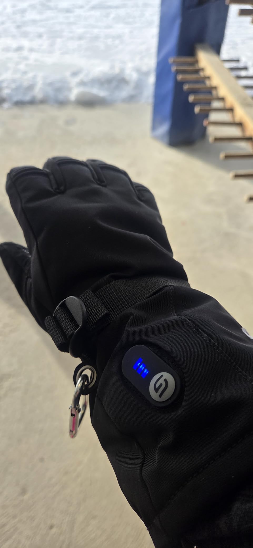 JS LifeStyle Heated Gloves for Men Women, HG-01 7.4V 3000mAh Rechargeable Battery Wind Water Proof with Touch Screen and Light-Off Design for Winter Ski Work Motorcycle customer photo 1
