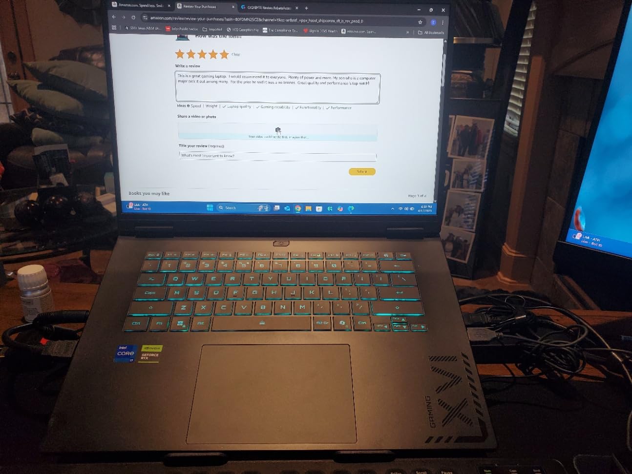 GIGABYTE - Gaming A16 Gaming Laptop - 165Hz 1920x1200 WUXGA - NVIDIA GeForce RTX 5060 - Intel i7-13620H - 1TB SSD with 16GB DDR5 RAM - Windows 11 Home AD Gaming A16 CVHI3US894SH customer photo 2