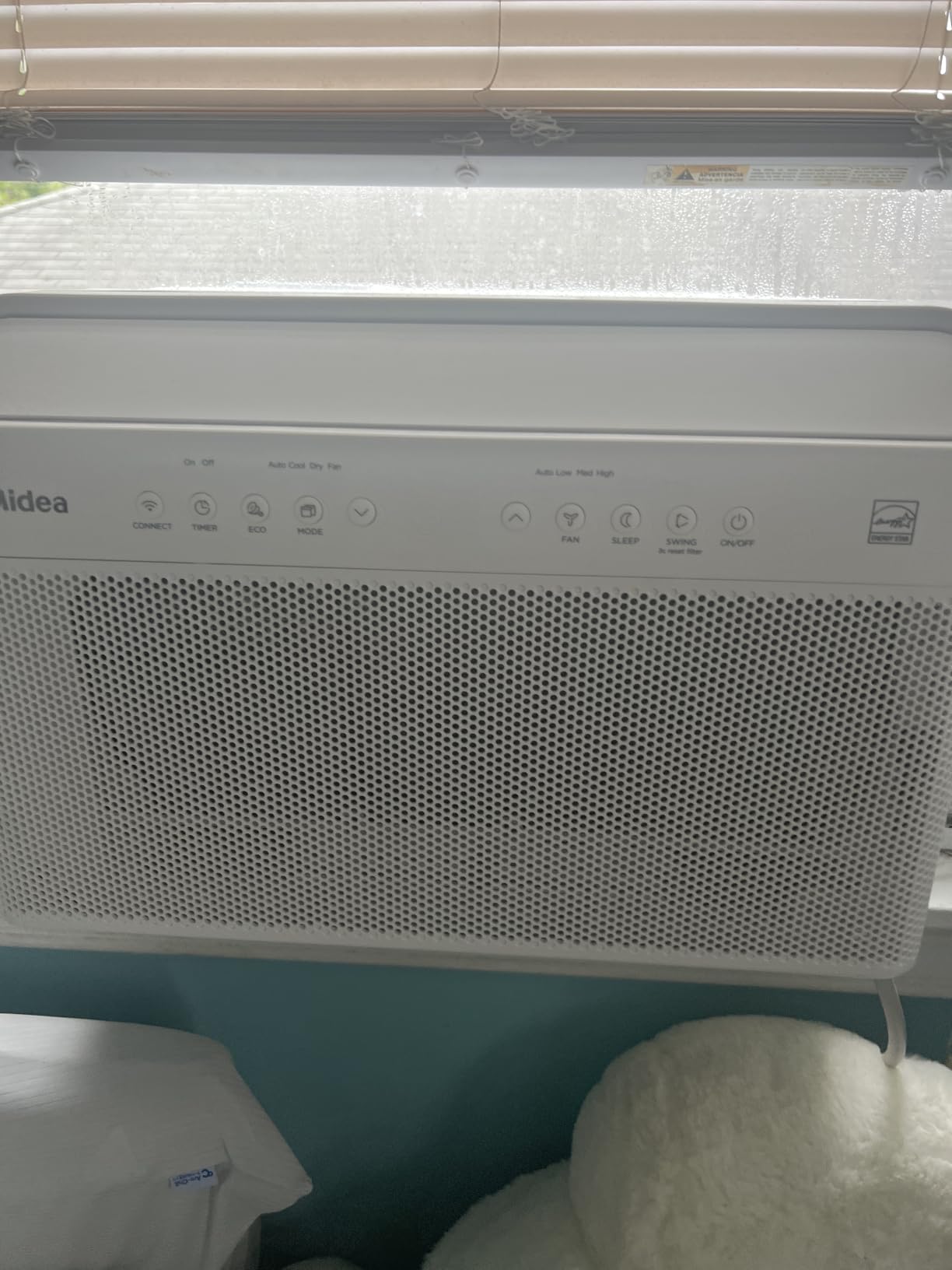 Midea 8,000 BTU U Shaped Smart Inverter Window Air Conditioner - Cools 350 Sq Ft, Ultra Quiet with Open Window Flexibility - Alexa/Google Assistant Compatible - 37% Energy Savings, Remote (Updated) customer photo 1