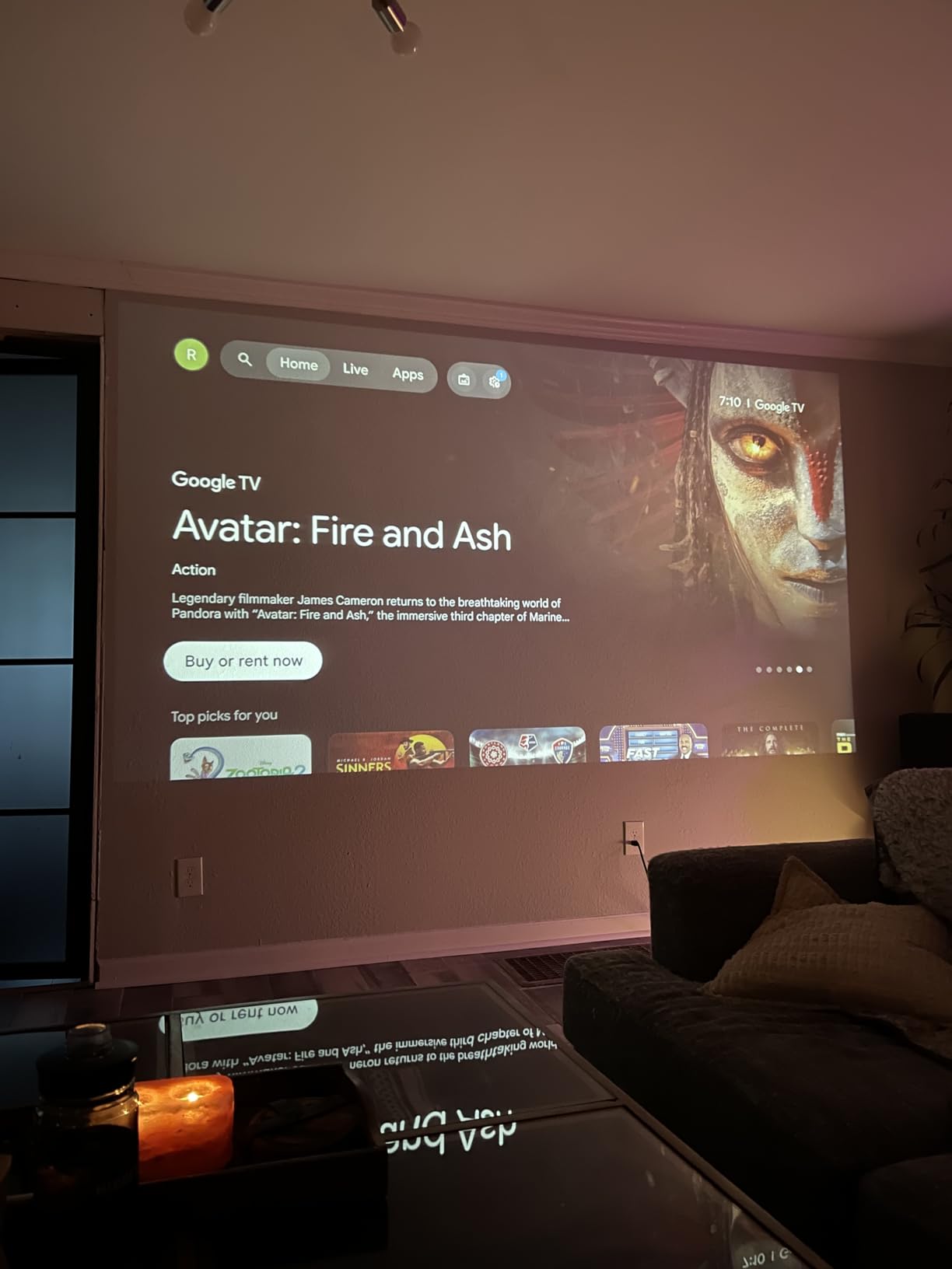 Official Licensed Google TV 4K Smart Projector with WiFi and Bluetooth, VOPLLS Outdoor Projectors with Dolby/Auto Focus, Portable Movie Phone Wireless Gaming Wifi Proyector for Bedroom/Home/Celling customer photo 2