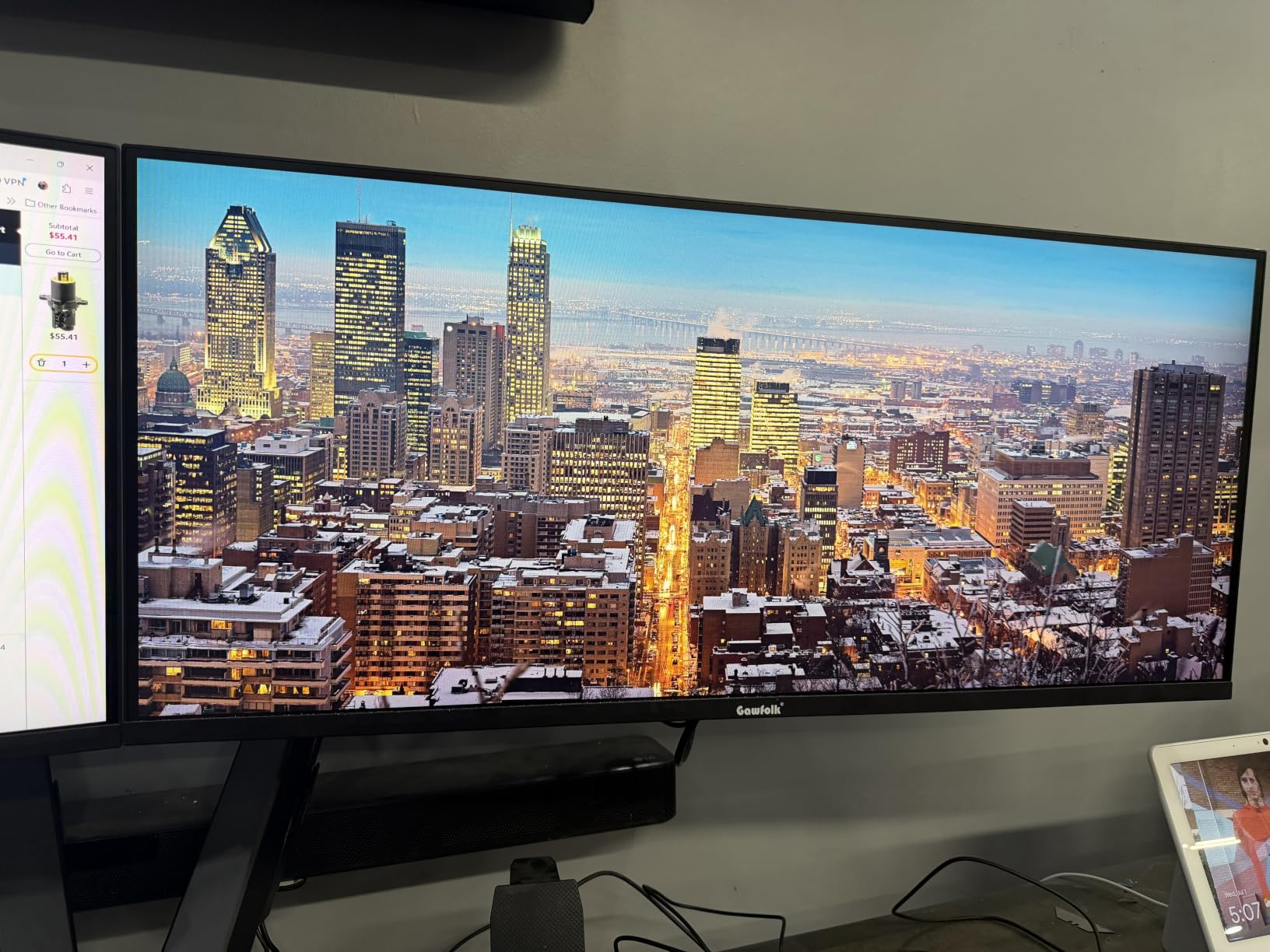 Gawfolk 27 Inch 4K Monitor IPS 60Hz, UHD 3840 x 2160p PC Monitor for Home & Office, Support HDMI & DP, Wall Mount Compatible customer photo 2