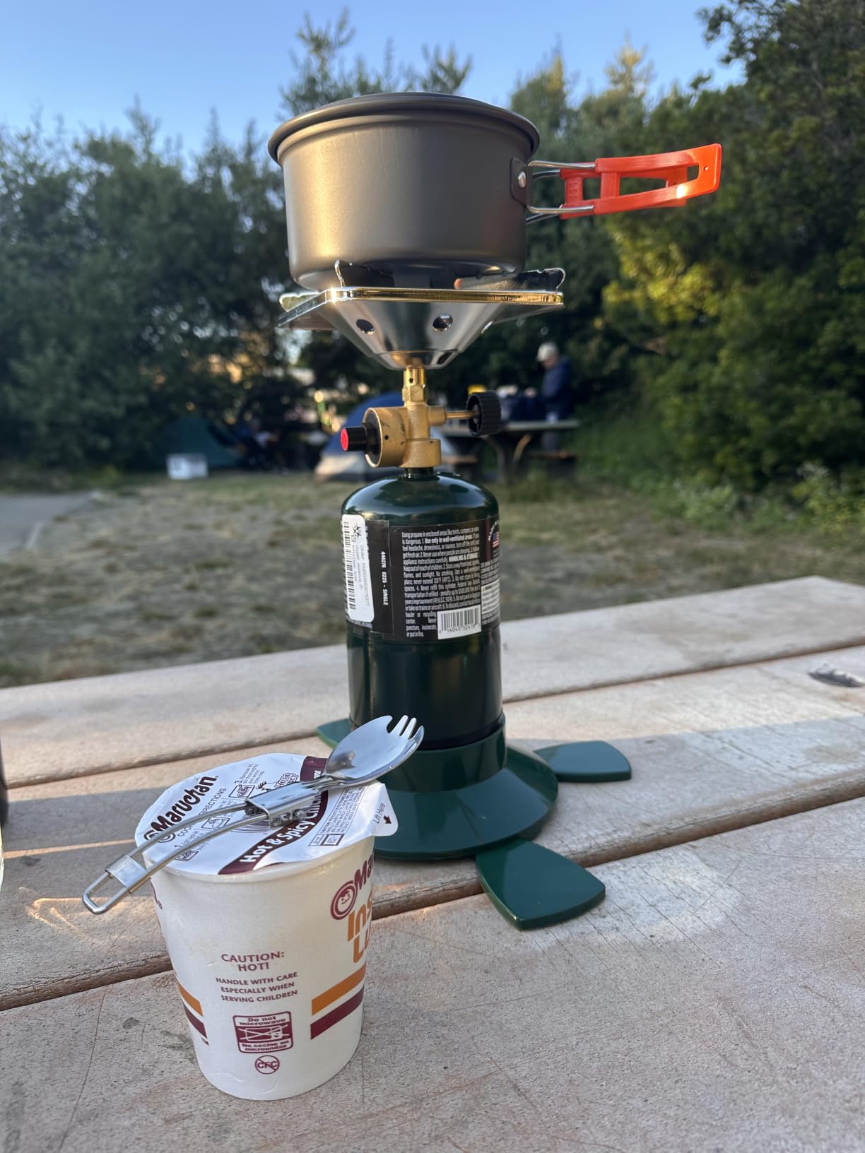 Portable Camping Stove, 2 Burner Foldable Camping Stove with Griddle and Carrying Bag, 8600BTU Portable Propane Camp Stove customer photo 1