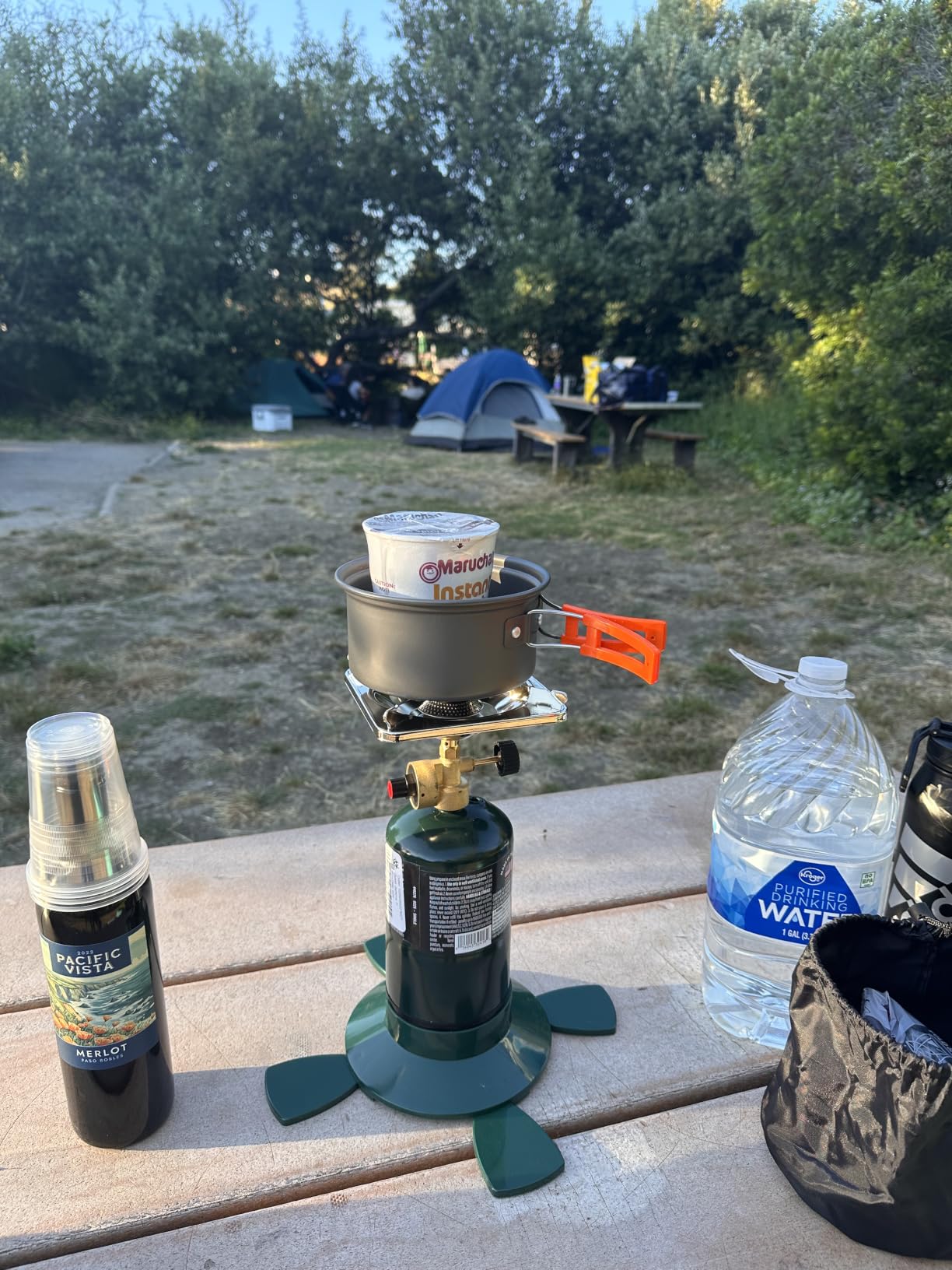Portable Camping Stove, 2 Burner Foldable Camping Stove with Griddle and Carrying Bag, 8600BTU Portable Propane Camp Stove customer photo 2