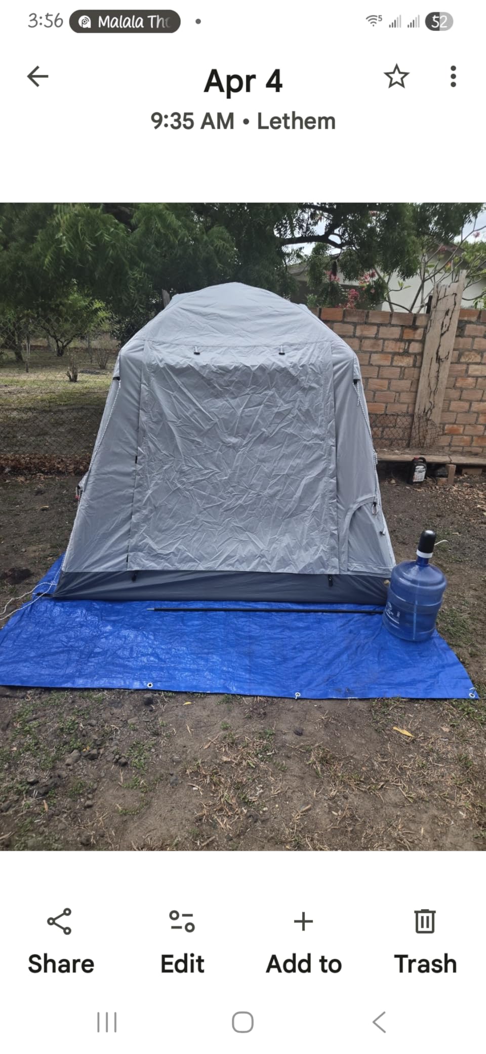 Quick Inflatable Camping Tent 3-4 Person Glamping Outdoor Air Blow Up Tents, Easy Set up, Rainfly & Waterproof Inflatable House Tent for Adults customer photo 1