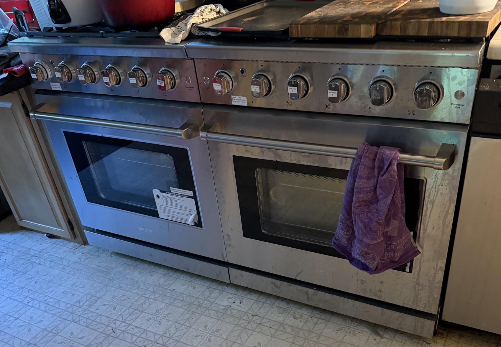 VEVOR Gas Range Oven, 30 Inches Width, Freestanding Stainless Steel Stove and Oven with 5 Sealed Cooktop Burners, Easy Reach Racks, Storage Drawer, 4.8 Cu. Ft. Capacity, for Apartment Home Kitchen customer photo 1