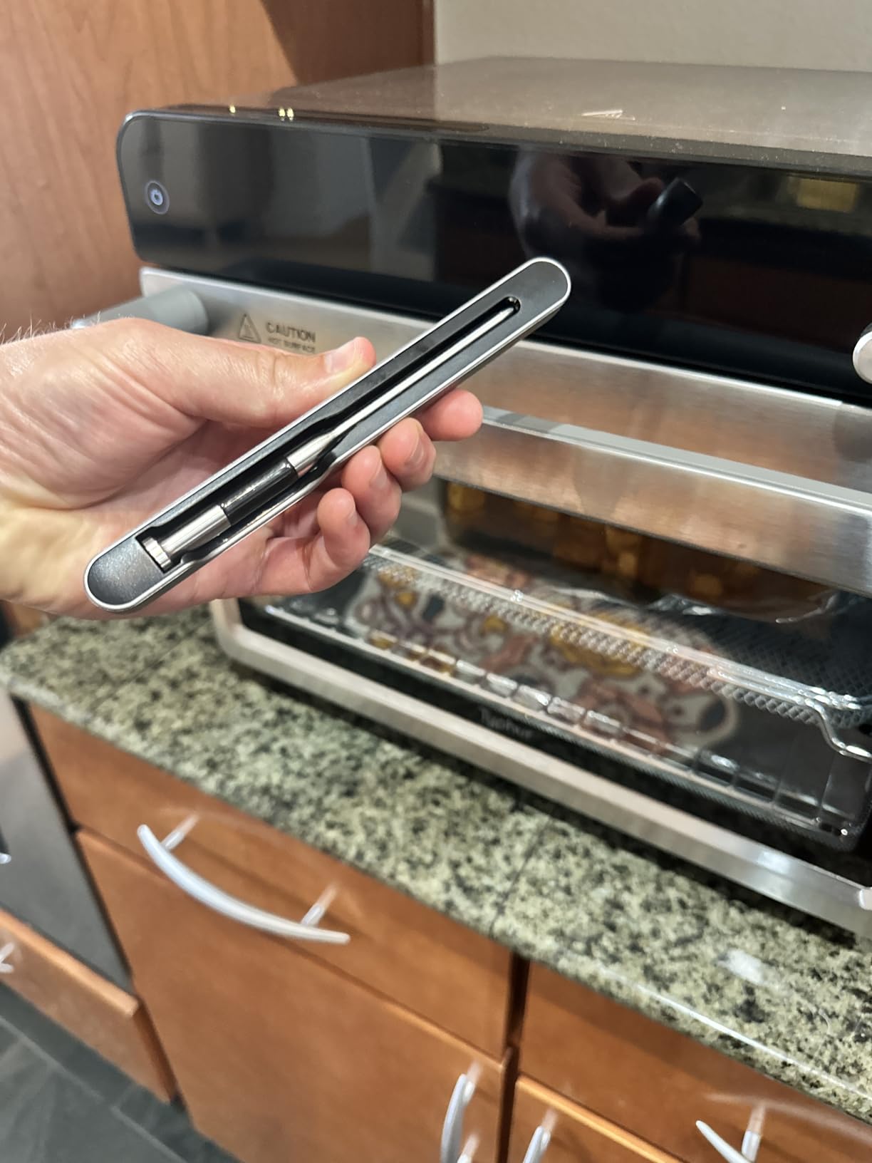 Typhur Sync Oven with Smart AI Wireless Meat Thermometer Probe, 12-in-1 Countertop Air Fryer Toaster Oven Combo, 360 Turbo Convection, Dehydrator, Recipe & 5 Accessories, Large 27QT, Stainless Steel customer photo 2
