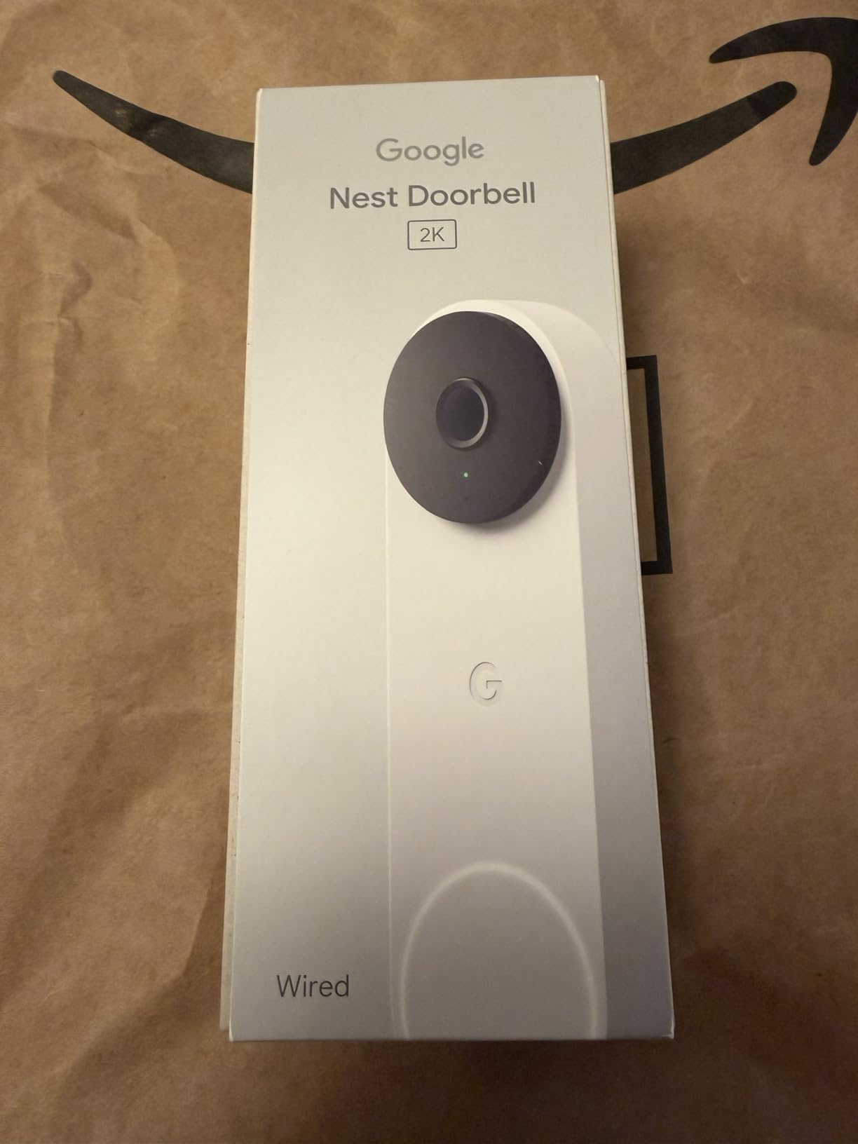 Google Nest Doorbell (Wired, 3rd Gen) - 2K Video, Live View - 2025 - Linen | Video doorbell, 2K HDR, intelligent alerts, color night vision, 2-way audio, works with Google Home & Gemini customer photo 2