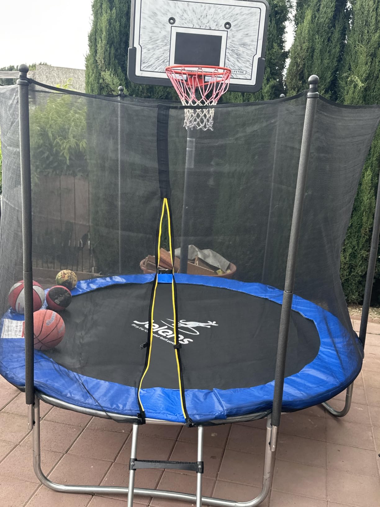 Trampoline 8FT 10FT 12FT 14FT 15FT, Outdoor Trampolines with Enclosure Net, Recreational Anti-Rust Trampolines for Kids and Adults, ASTM Approved customer photo 2
