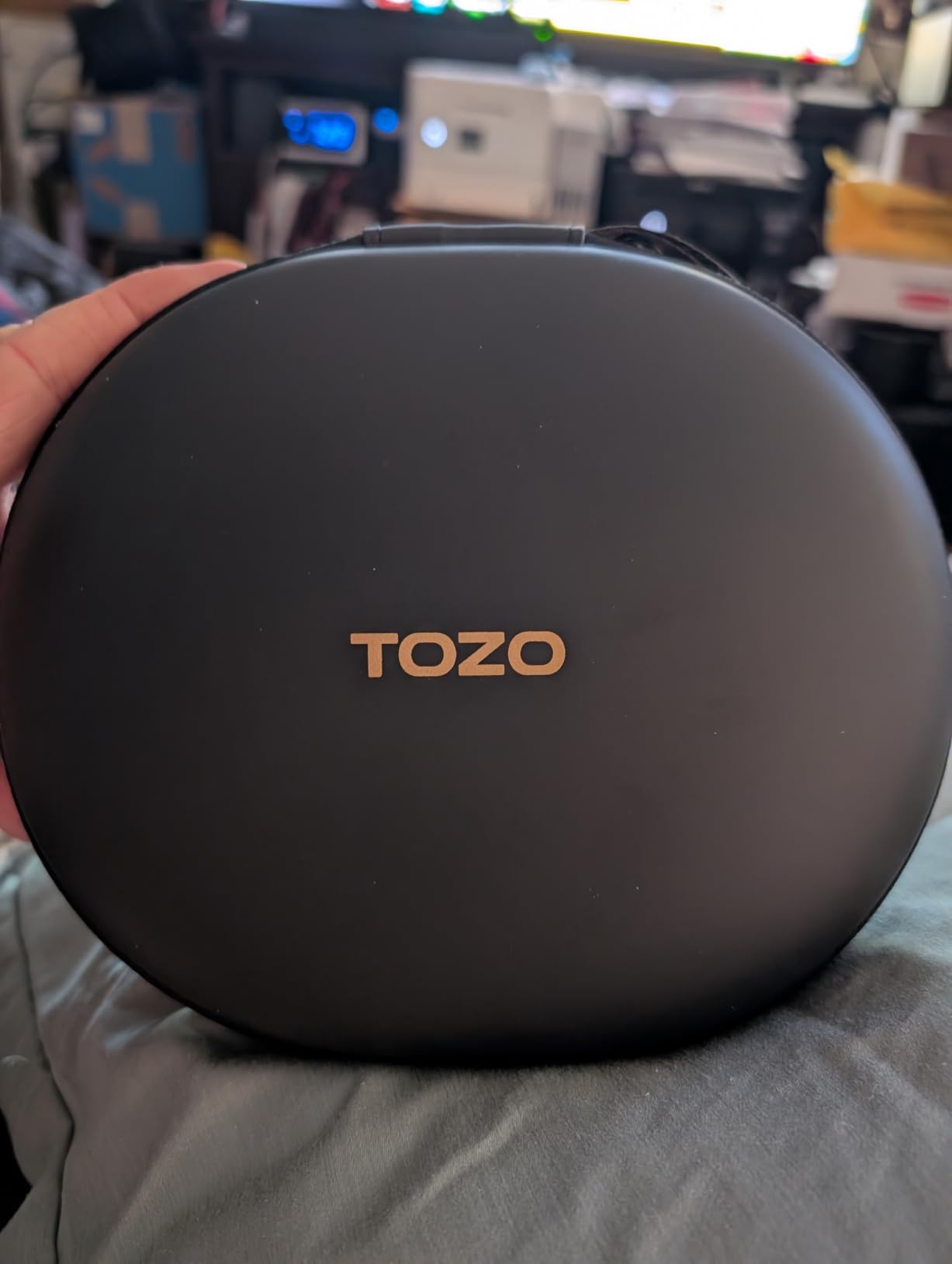 TOZO HT3 Hybrid Noise Cancelling Headphones, 90H Battery Life Wireless Over Ear Bluetooth 6.0 Foldable Headset, AI Voice Assistant with 5 Mics, Connect 2 Devices and Hi-Res Sound, 32 EQ Audio Presets customer photo 1