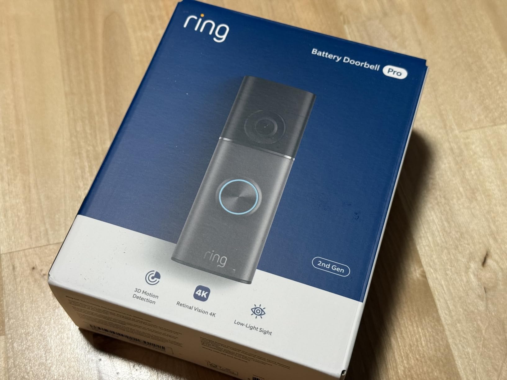 Ring Battery Doorbell Pro (newest model), Retinal 4K with wide-angle video, up to 10x Enhanced Zoom, Night Vision, and Quick Release Ultra Battery Pack, Deep Silver customer photo 1