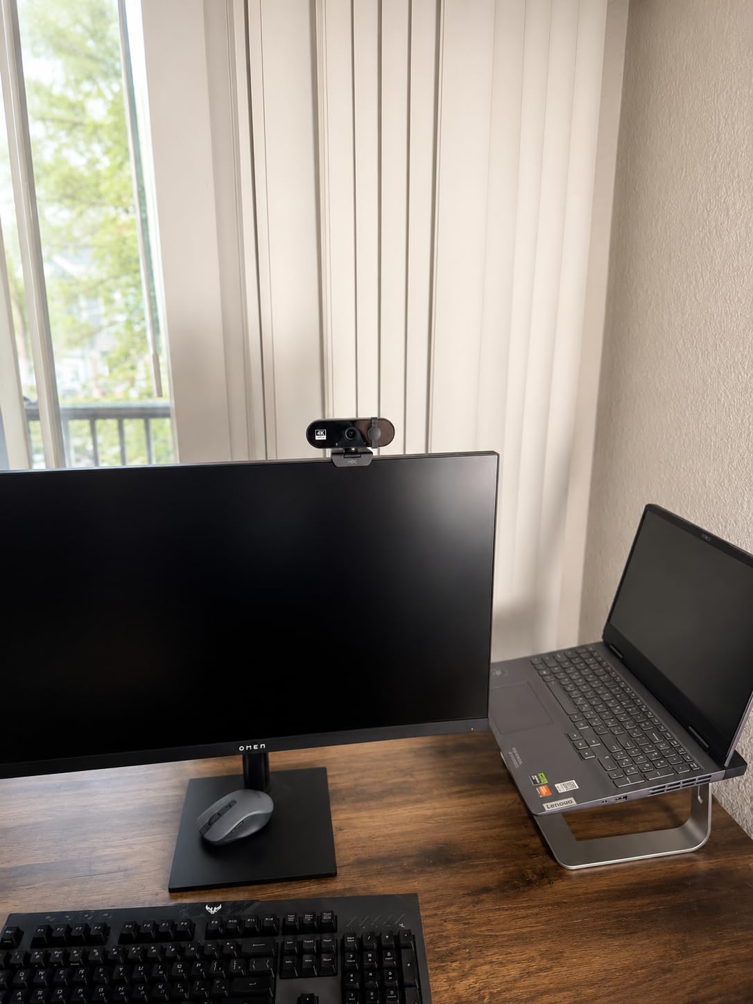 AOC 4k Webcam for PC with Microphone, Computer Camera with Noise Cancellation, Privacy Cover, 99° FOV, Plug & Play USB Webcam for Streaming, Conferencing, Zoom, Skype, Facetime, Laptop, PC, Skype customer photo 1
