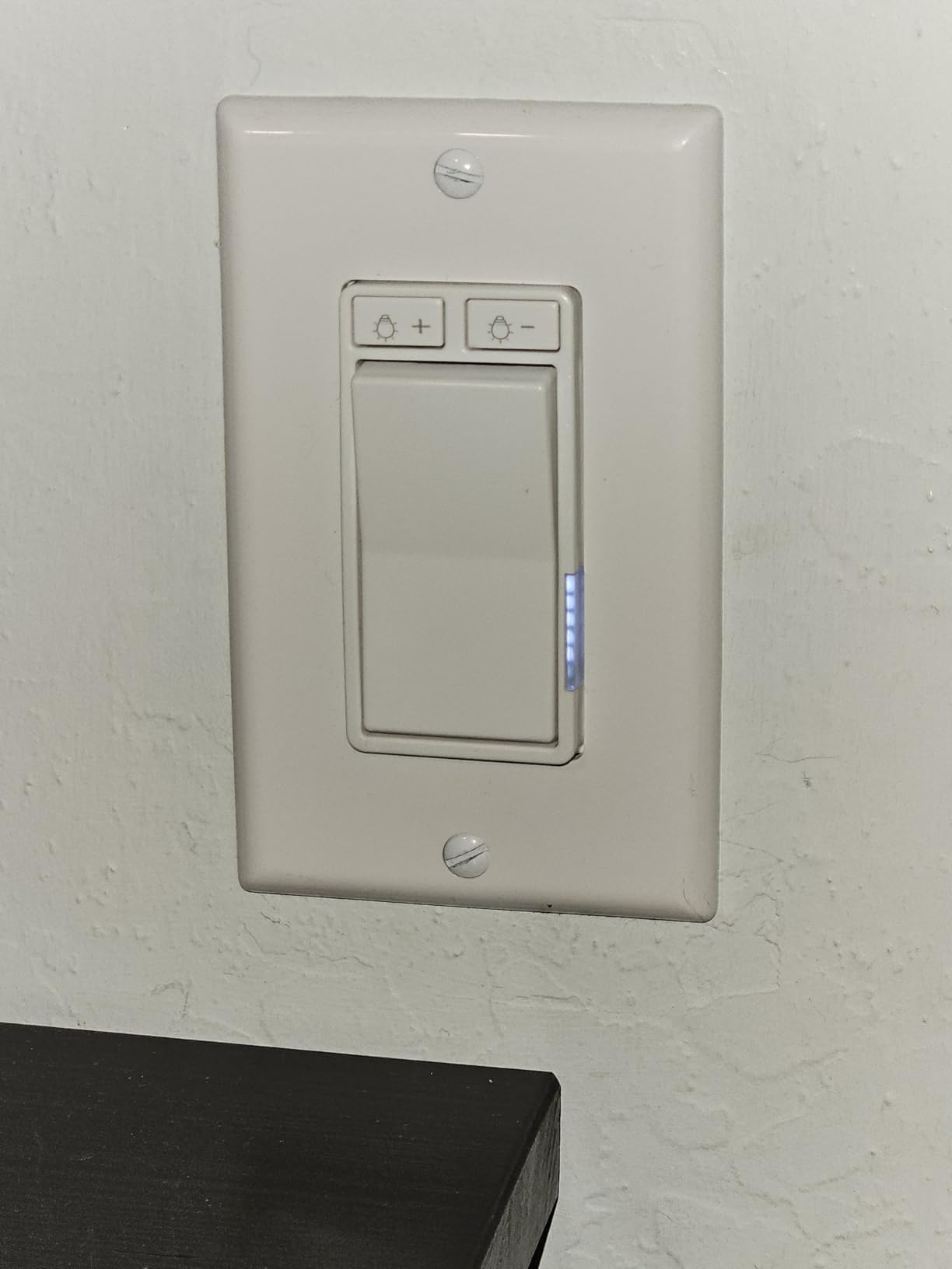 Smart WiFi Dimmer Switch for Alexa & Google Home, Tuya No Hub Single Pole, 1 Pack-2.4GHz Smart Light Switch with Neutral Wire Required, 150W LED/CFL 600W Incandescent Max, ETL/FCC Listed White customer photo 1