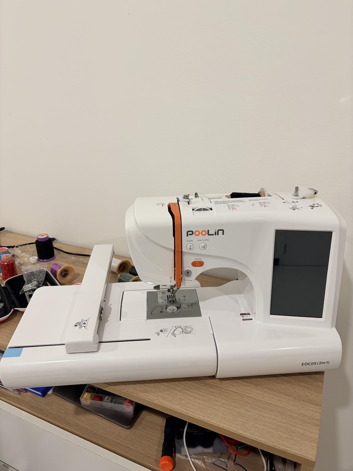 PooLin EOC05(2in1) Sewing and Embroidery Machine 4