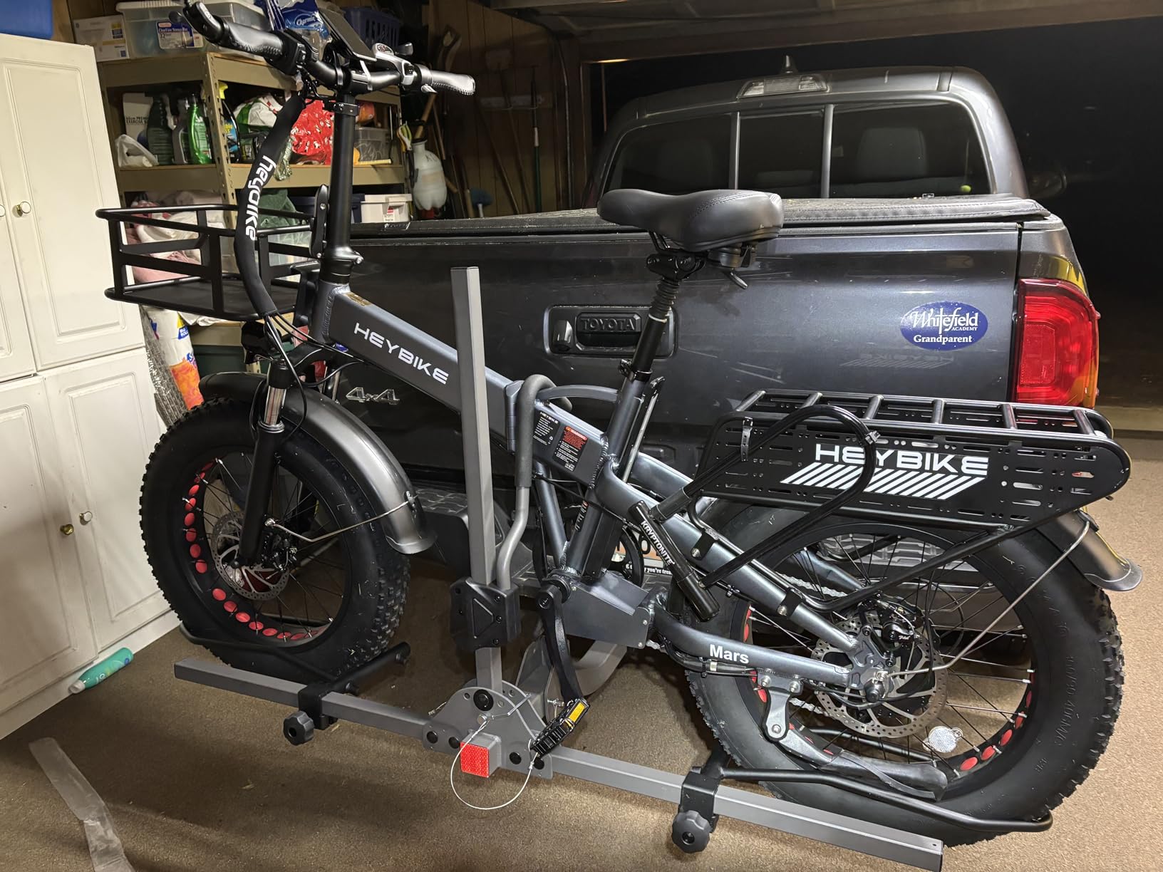 2 Bike Hitch Rack for Car, Platform E-Bike Carrier, 2