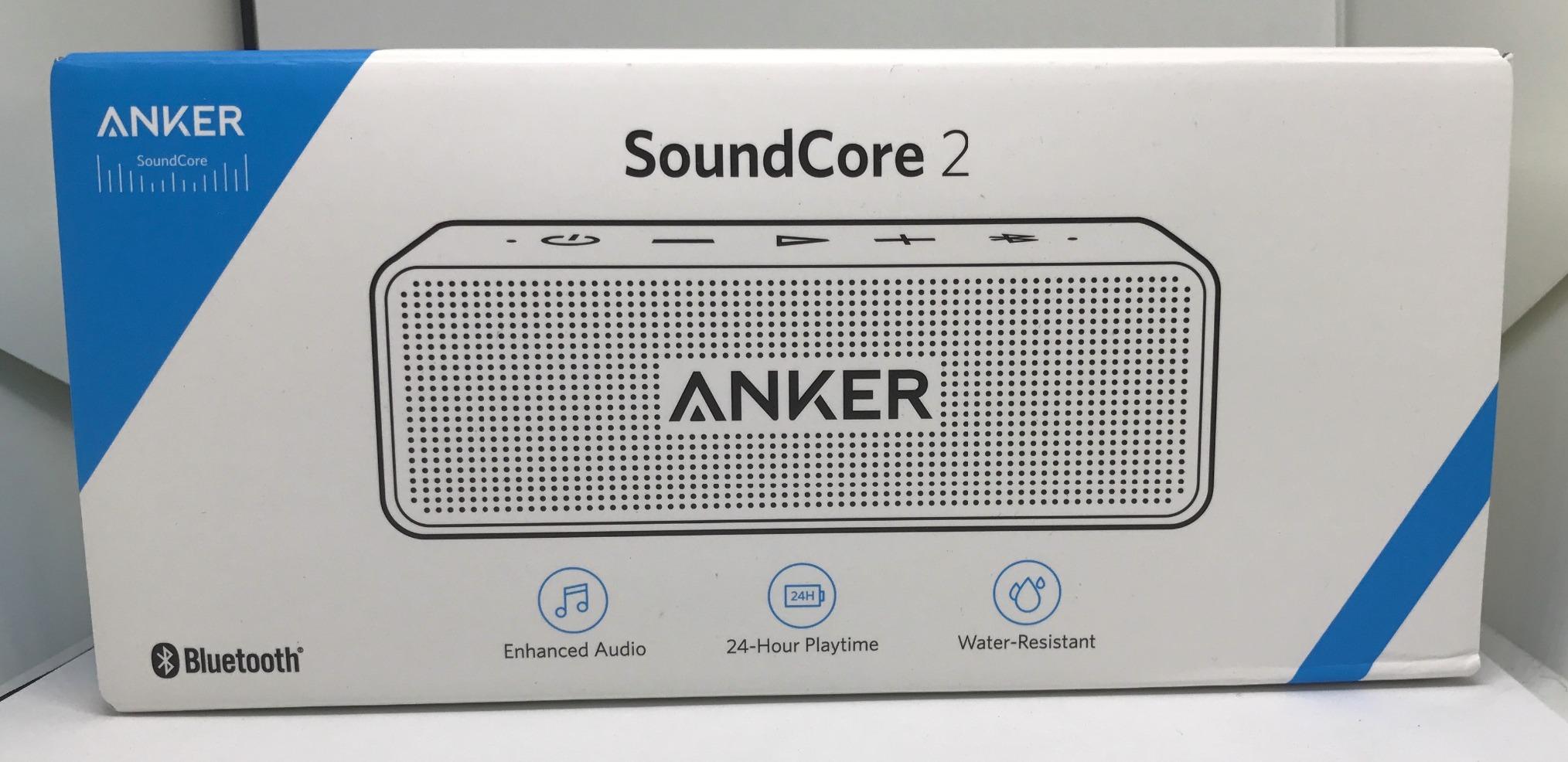 Anker Soundcore 2 Portable Bluetooth Speaker with Stereo Sound, Bluetooth 5, Bassup, IPX7 Waterproof, 24-Hour Playtime, Wireless, Speaker for Home, Outdoors, Travel customer photo 1