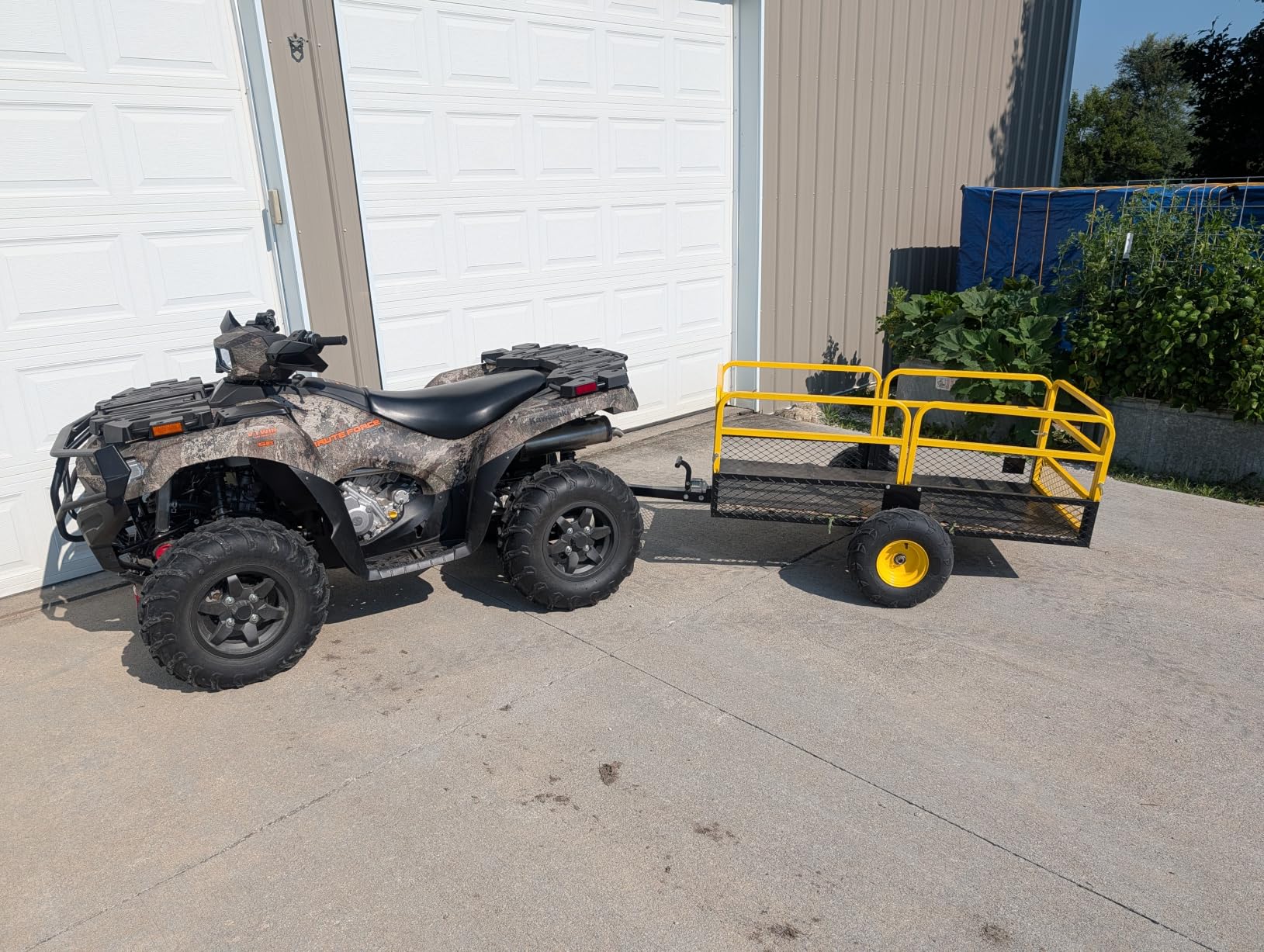 22 Cu.Ft 1600Lbs Steel ATV UTV Trailer Tow Behind Dump Cart, Heavy Duty Pull Behind Utility Dump Trailer customer photo 1