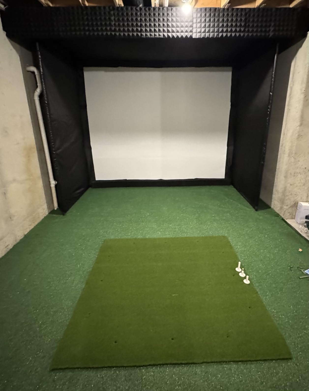 Golf Simulator Enclosure Kit with Premium HD Impact Screen customer photo 1