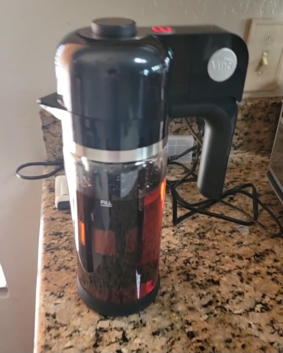 VINCI Express Cold Brew, Electric Cold Brew Coffee Maker in 10 minutes, 3 Brew Strength Settings & Cleaning Cycle, Easy to Use & Clean, Glass Carafe (2.0 Liters / 68 Fl.oz) Capacity customer photo 1