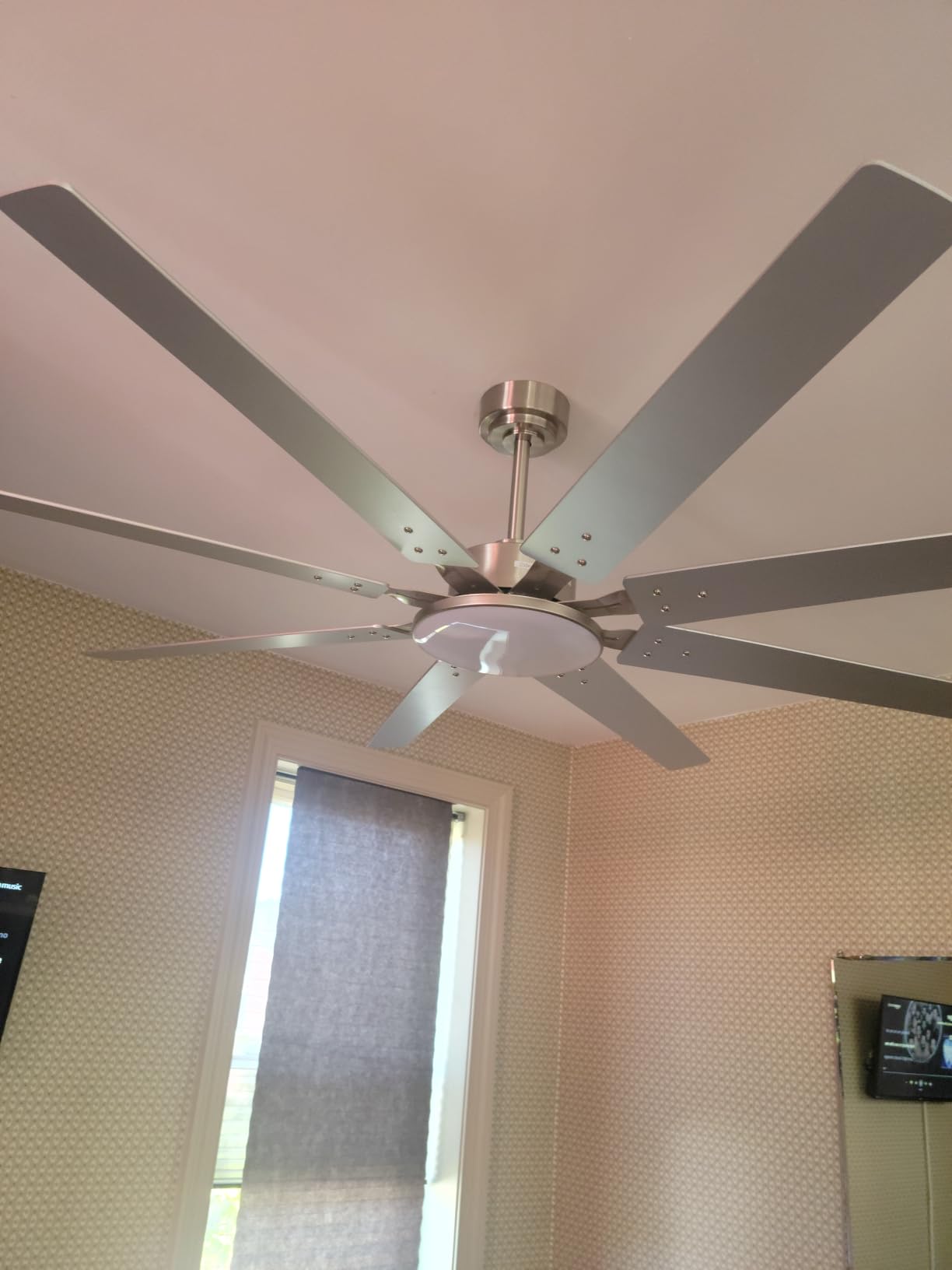 Amico Ceiling Fans with Lights, 72 inch Smart Ceiling Fan Compatible with Alexa/App/Remote Control, Reversible DC Motor, 6 Speeds, Dimmable 3CCT LED, Quiet Indoor/Outdoor for Living Room, Great Room customer photo 1