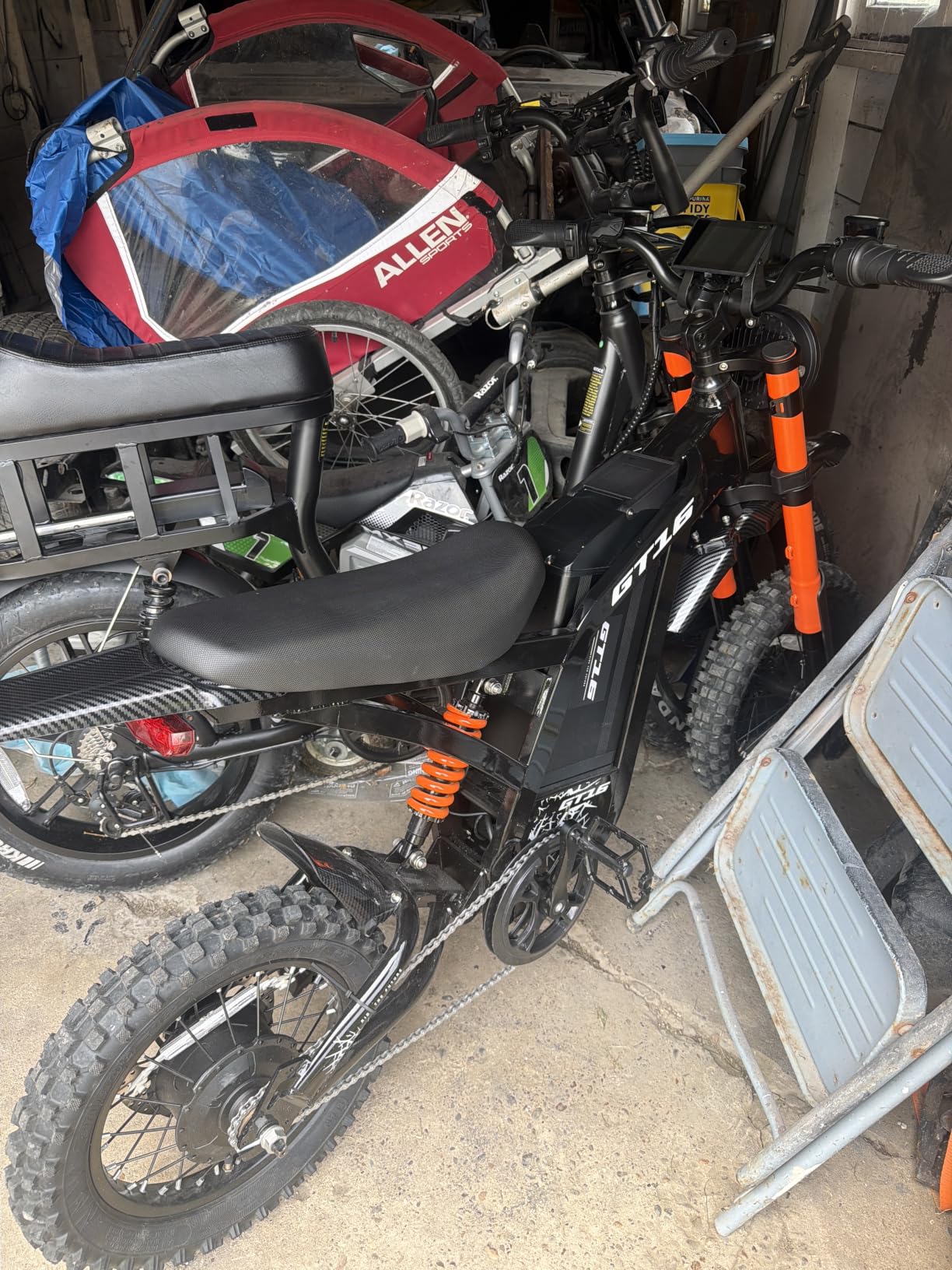 Electric Dirt Bike for Teens & Adults, 60V 30Ah Battery & 100Miles Range, 5500W Peak Motor Ebike, Up to 40MPH, Dual Hydraulic Brakes, NFC Smart Unlock, 16