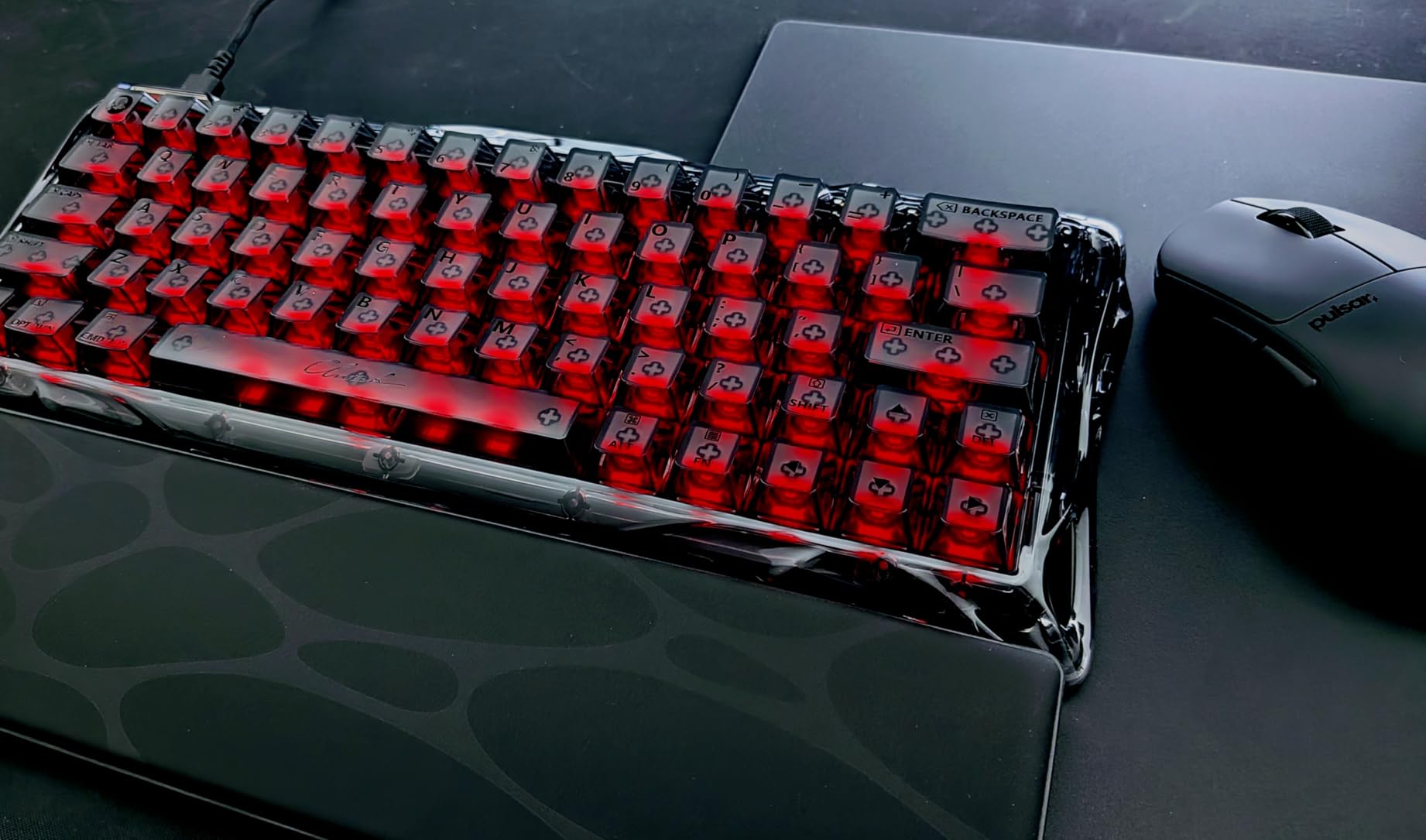 GravaStar Mercury V60 Magnetic Gaming Keyboard, 8000Hz Polling Rate, Rapid Trigger Keyboard with Hall Effect Switches, 0.005mm Precision, Hot-Swappable, RGB, Wired for Windows/Mac - Onyx Crystal customer photo 1