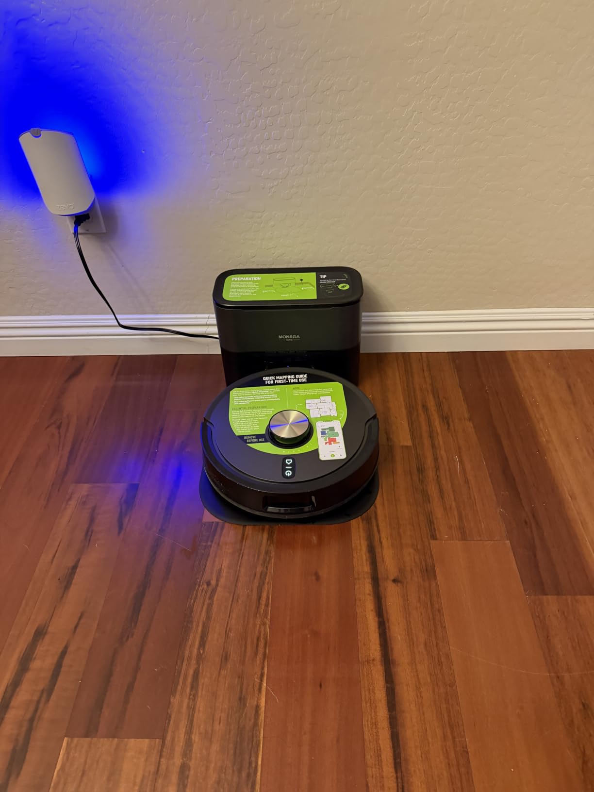 MONSGA Robot Vacuum and Mop, 90 Days Self-Emptying with 8000Pa Suction | Dual Anti-Tangle for Pet Hair, Carpet and Hard Floor, LiDAR Navigation, Smart Mapping, 160Mins Runtime, APP & Voice Control customer photo 2