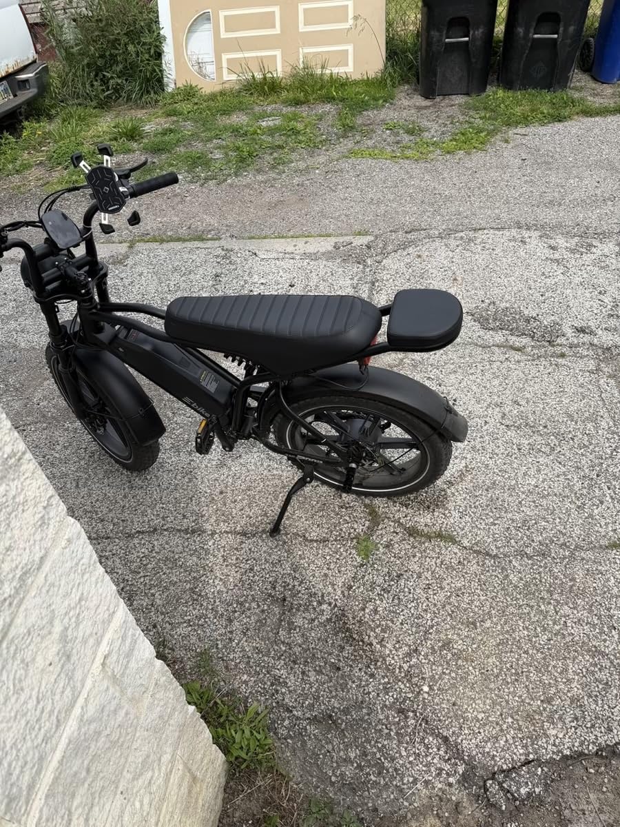 TST Electric Bike for Adults, 1500W Peak Motor 60 Miles Fat Tire Ebike with 48V 15Ah Removable Battery 20