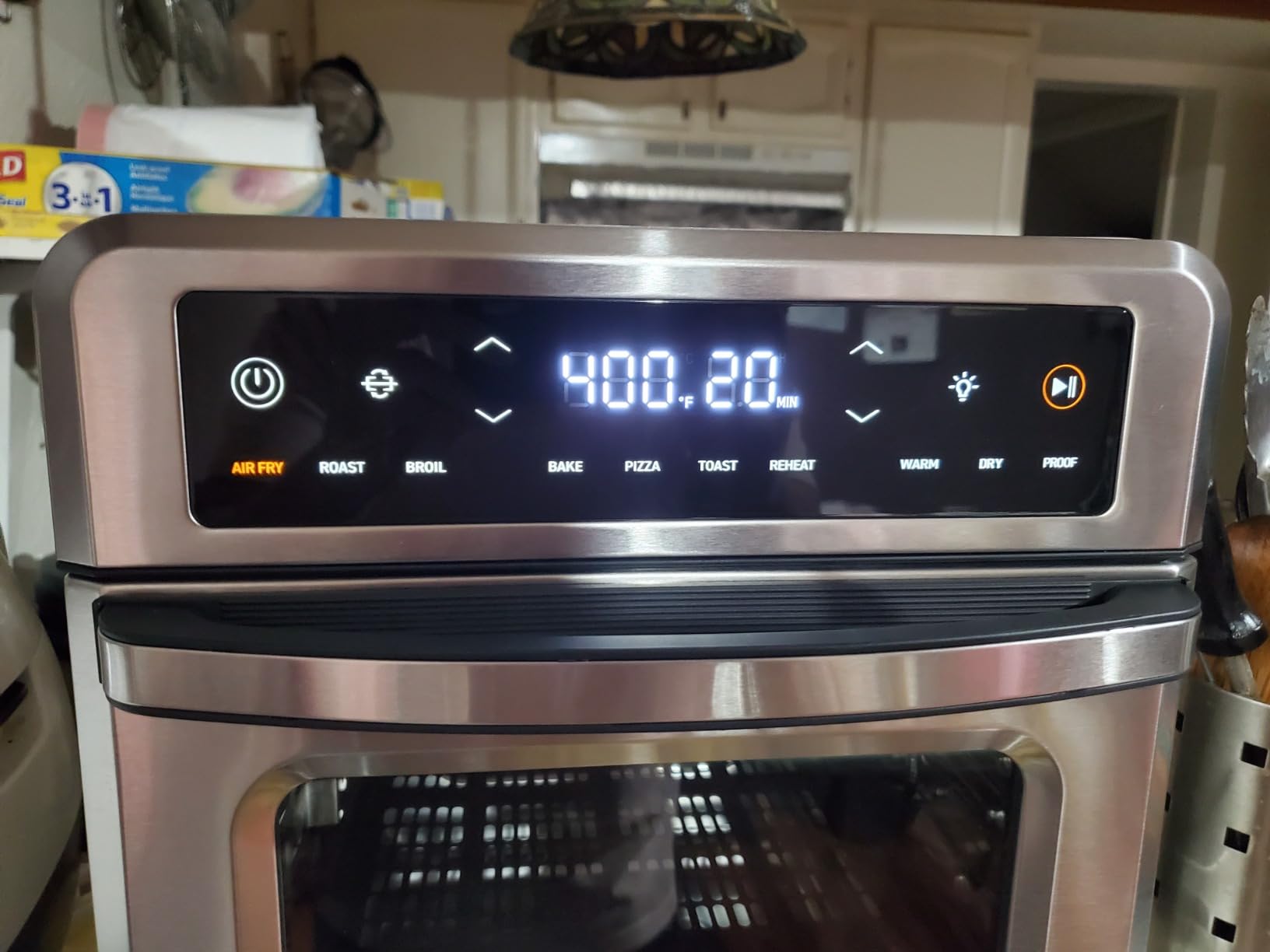 Cosori 11-in-1 Air Fryer Oven, 13Qt Small Footprint Airfryer combo with Rotisserie, Toast, Bake, Roast, Reheat Functions and more, Recipe Book & 6 Accessories Included, Perfect for Small Countertop customer photo 2