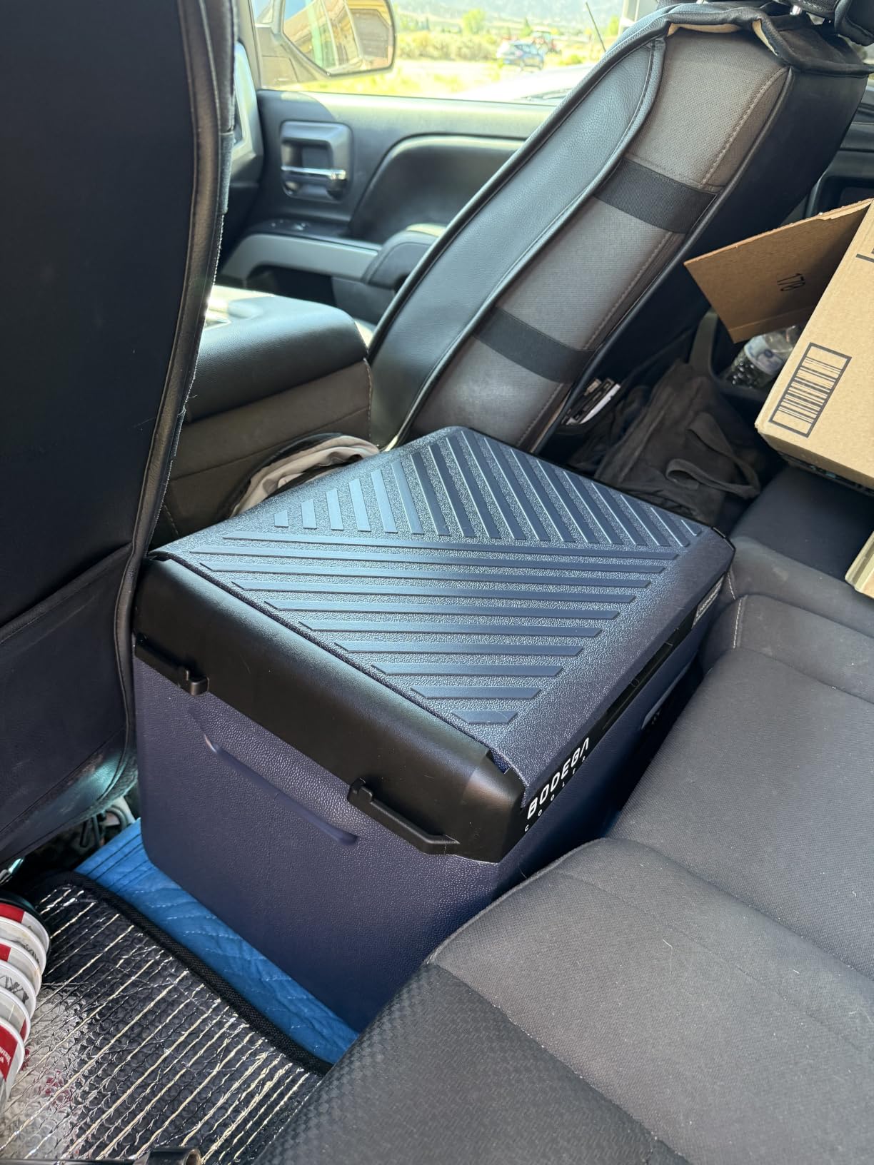 BODEGA 12 volt Car Refrigerator - 16QT Portable, Low Noise, Fast Cooling with LED Display, Multiple Charging Options, Energy-Efficient for Road Trips & Outdoor Adventures customer photo 1