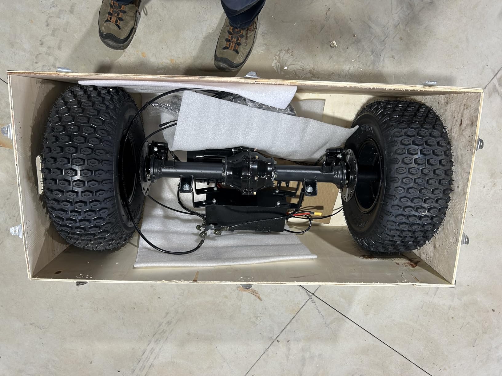 48V 20Ah Electric Off-Road Go Kart for Adults & Teens (Black) | Peak 4000W, 31 MPH, 30-Mile Range, Shaft Drive, Dual Hydraulic Brakes, AT19x7-8 Tires customer photo 2