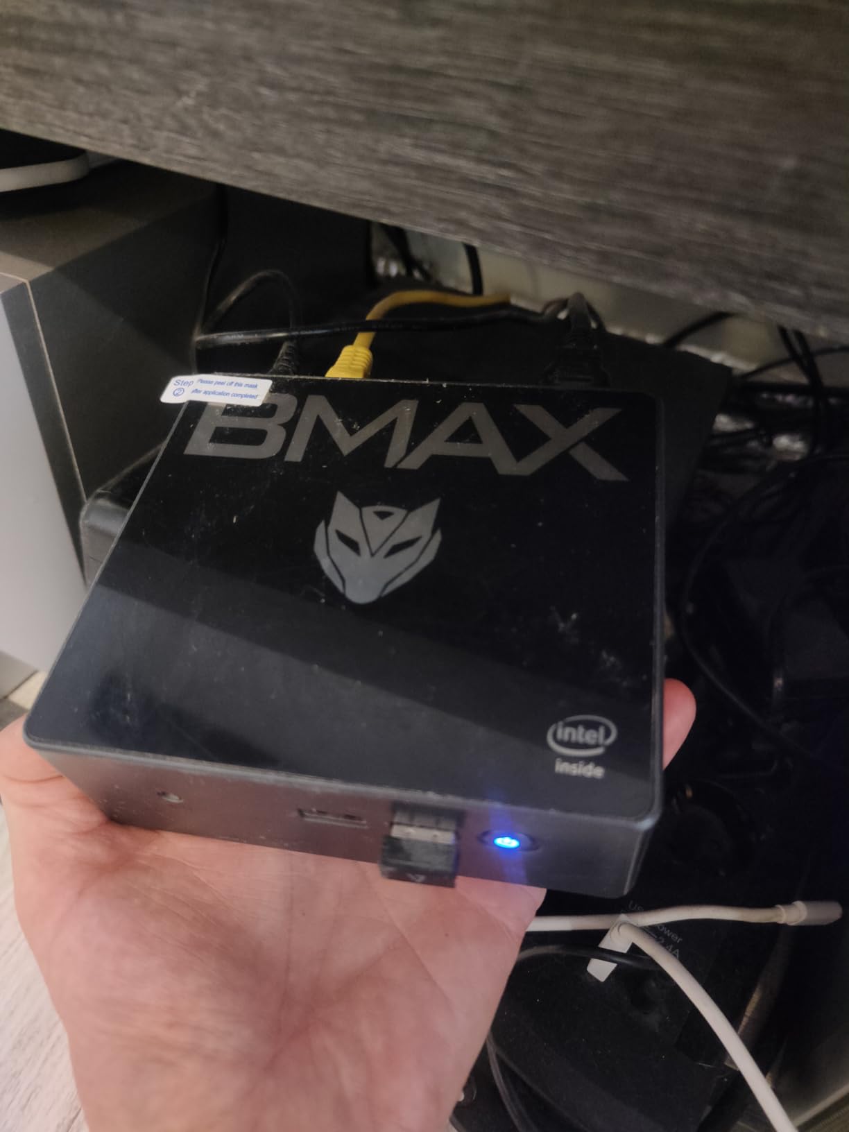 Bmax Mini PC B1 Plus, Intel Celeron J3355 (Up to 2.5GHz), 6GB RAM 128GB eMMC Support M.2 SSD Expansion (512GB/2TB), 4K Dual Display 2.4G/5G WiFi & BT5.0 Mini Desktop Computer for Home/Office customer photo 2