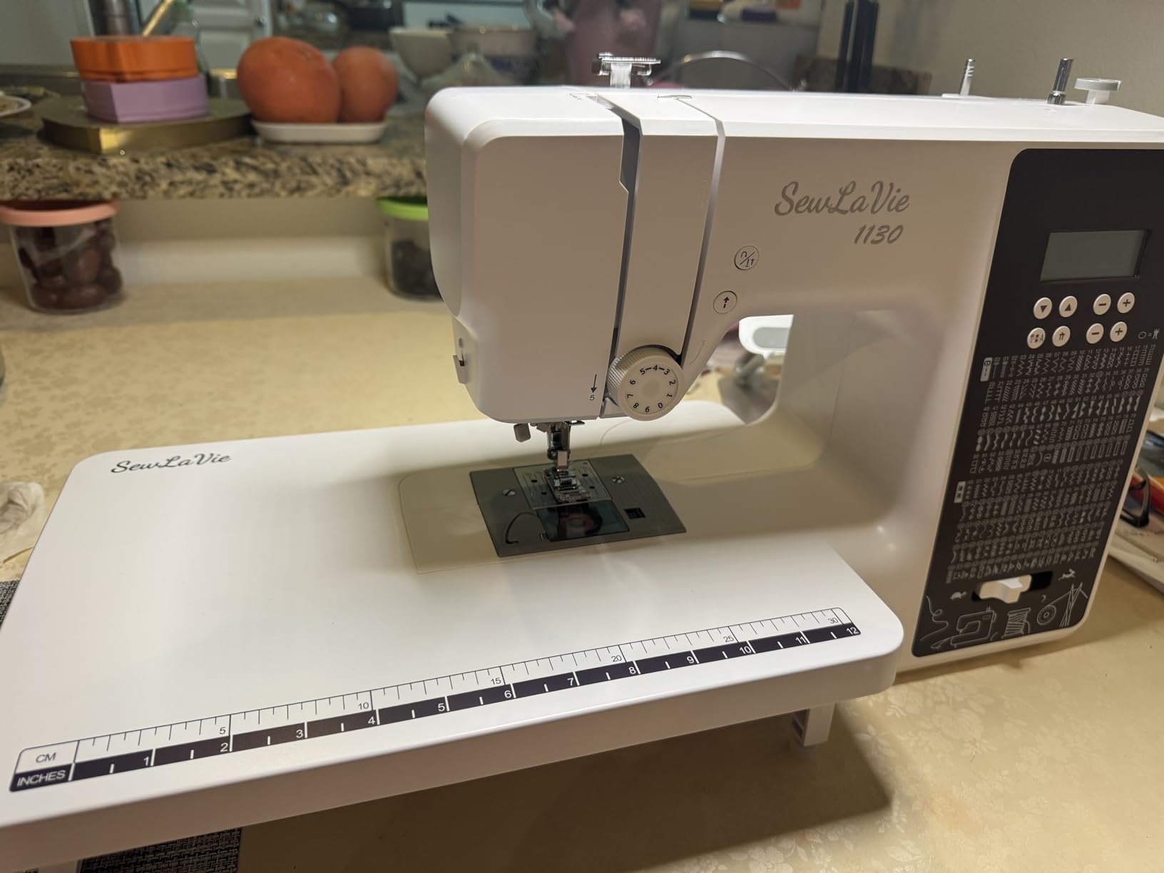 1130 Computerized Sewing and Quilting Machine, 300 Stitches, LCD Screen, 1-Step Buttonhole, Speed Control, Wide Table, Sewing Machine for Clothes & Jeans, Sews Multiple Layers of Denim customer photo 2