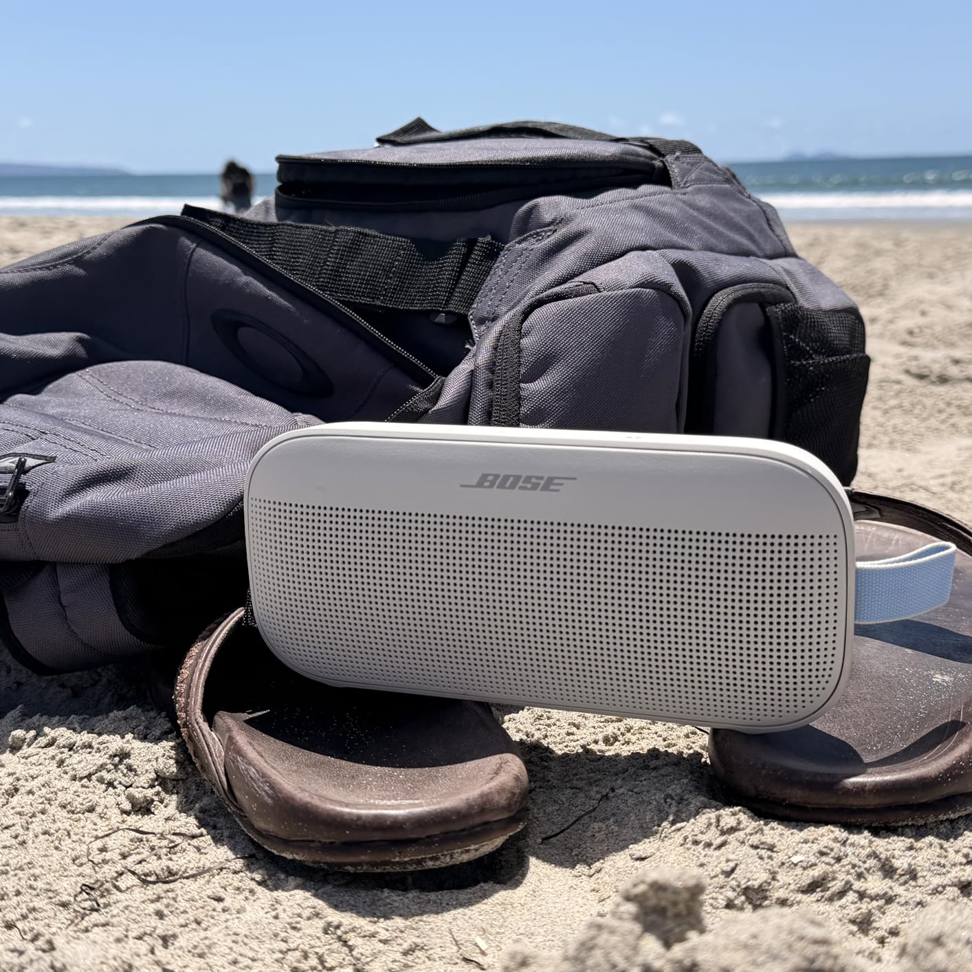 Bose SoundLink Flex Bluetooth Speaker (2nd Gen) - Portable Outdoor Speaker with Hi-Fi Audio, Waterproof and Dustproof, USB-C, Up to 12 Hours Battery Life, Sunset Peach - Limited Edition Color customer photo 1