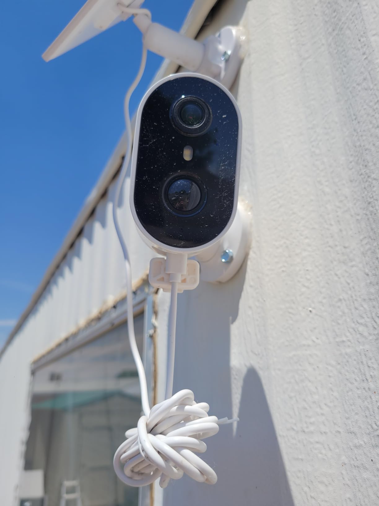 aosu Solar Security Cameras Wireless Outdoor, 2K HD Home Security Camera System, PIR + AI Human Detection, Color Night Vision, Easy to Set Up, Local Storage, No Subscription Required, 4-Cam Kit customer photo 1