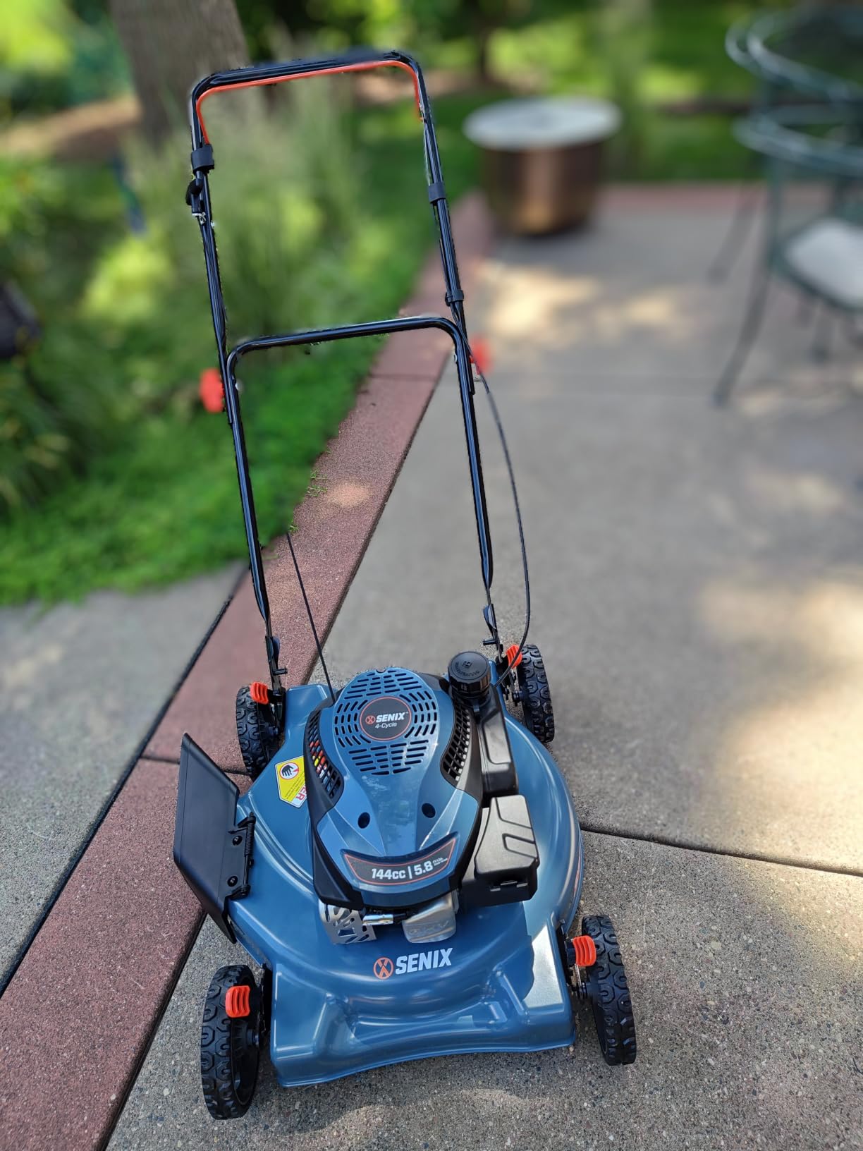 SENIX 21'' Self-Propelled Gas Lawn Mower (FWD), 170 cc 4-Cycle Engine 3.8 HP, 3-in-1 (Bagging/Mulching/Side Discharge), 6-Position Cutting Height Adjustment, 1.7 Bushels Grass Bag customer photo 1