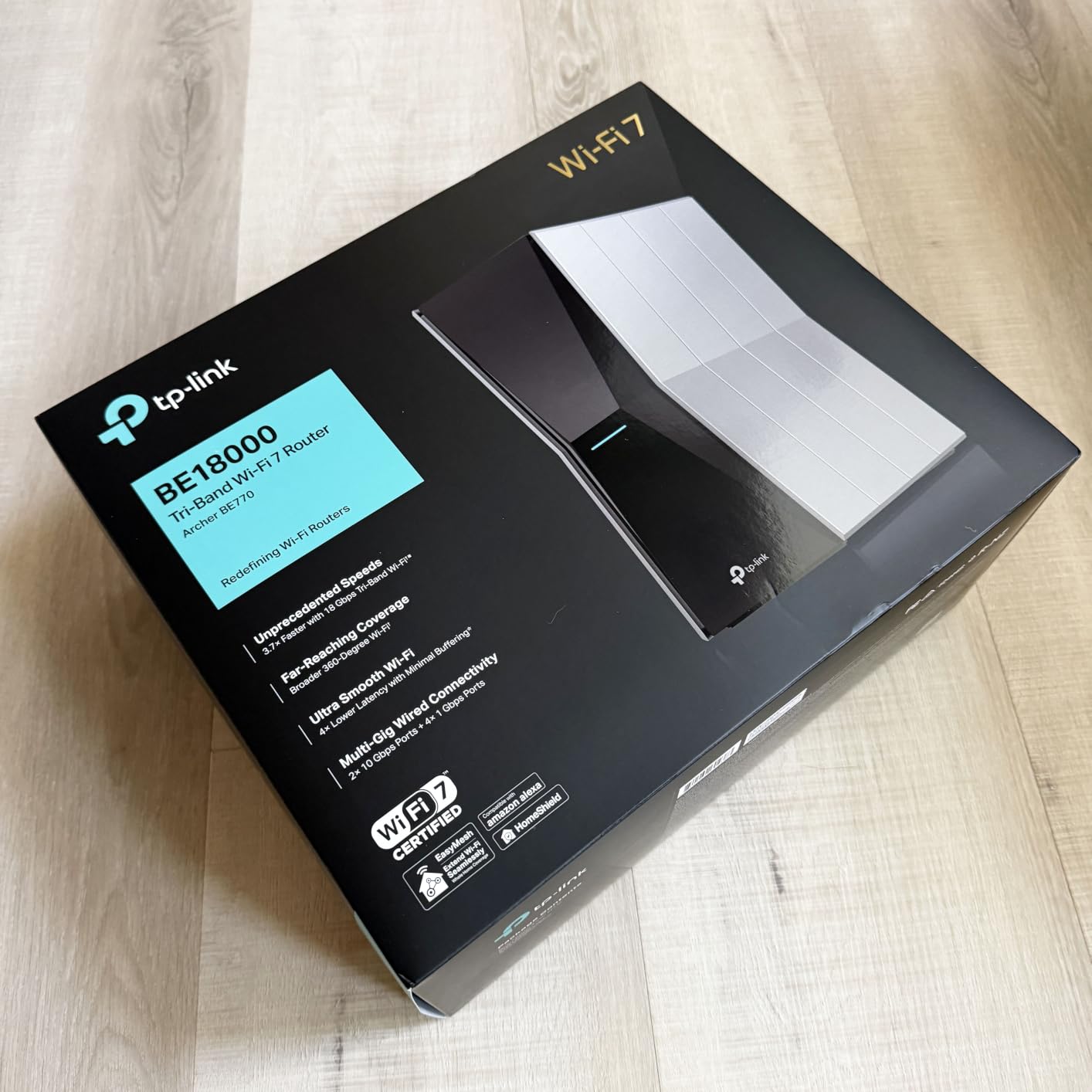 TP-Link Tri-Band BE18000 WiFi 7 Router Archer BE770 | Multi Gigabit Ports | 2X USB 3.0 | 10 Streams | VPN Clients & Server | Easy Mesh, HomeShield, Private IoT Network customer photo 1