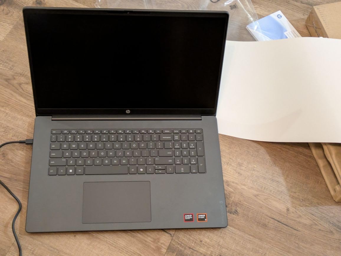 HP OmniBook 3 17.3 inch Laptop PC, FHD Display, AMD Ryzen 3 30, 8 GB RAM, 512 GB SSD, AMD Radeon 610M Graphics, Windows 11 Home, Mica Silver, 17-dp0199nr customer photo 2