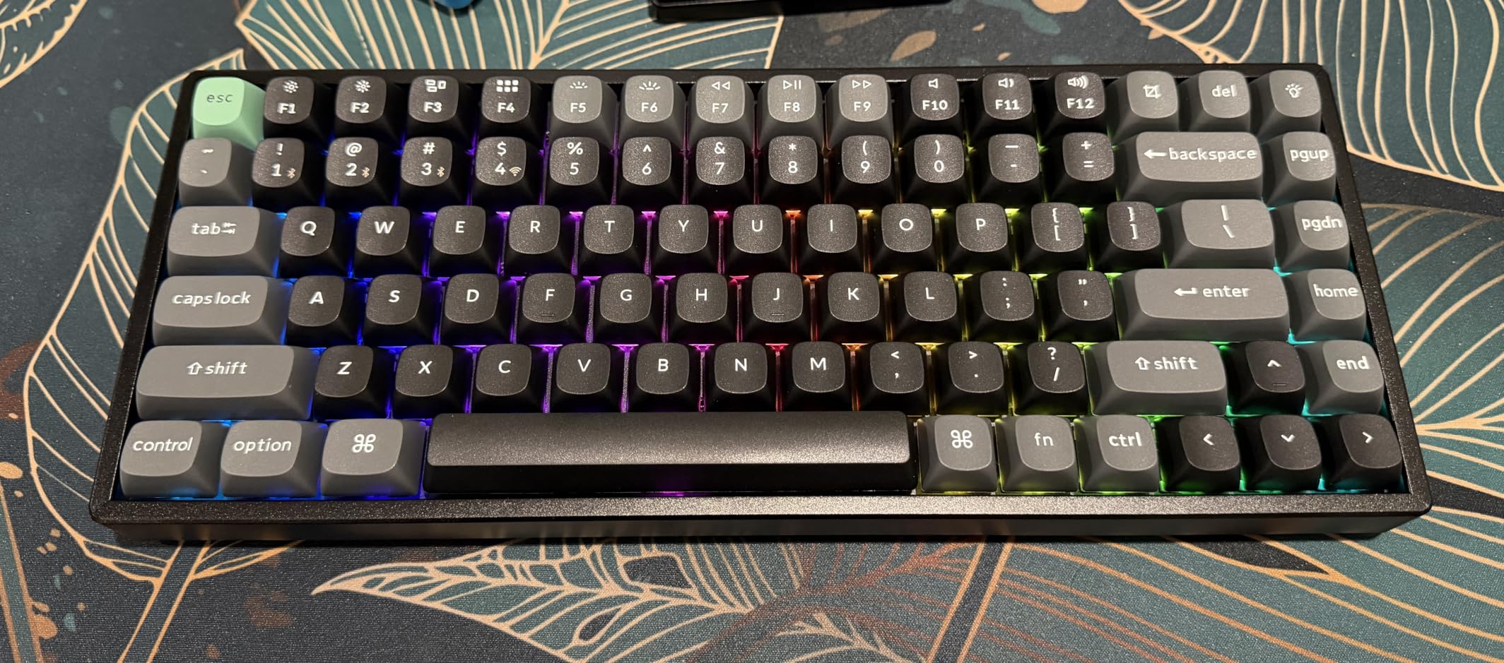 Keychron K2 Ultra 8K 75% Wireless Mechanical Keyboard, Hot-Swappable Keyboard with Apex Red Switches, 760h Battery Life, Bluetooth/2.4GHz/Wired, PBT Keycaps, ZMK Programmable, RGB, Mac Windows Linux customer photo 2