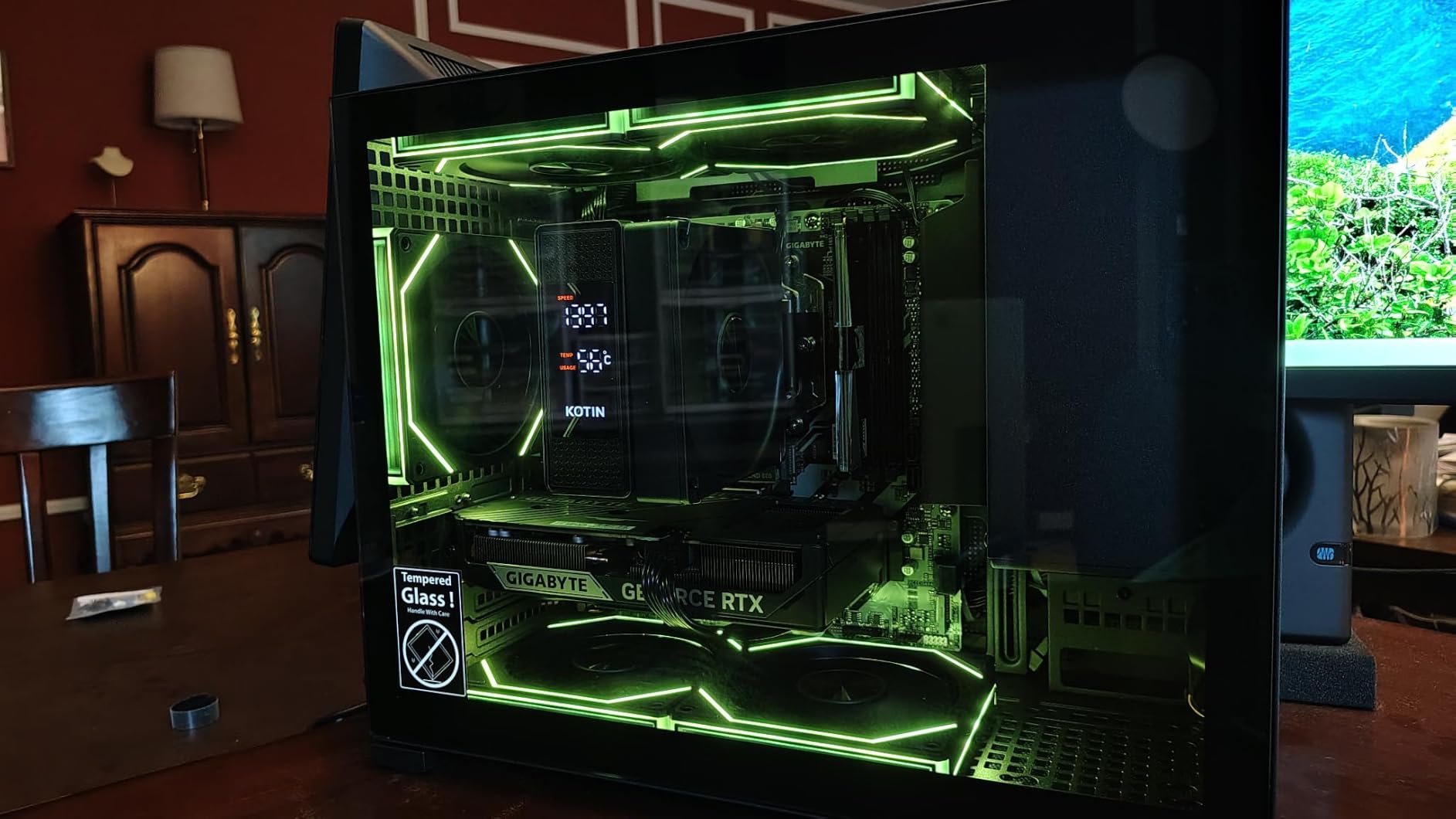 KOTIN Prebuilt Gaming PC Desktop Computer, AMD Ryzen 5 9600X up to 5.4GHz, GeForce RTX 5060 Ti 8GB GDDR7, 16GB DDR5-6000, 1TB PCIe 4.0 NVMe SSD, 650W 80+ Gold PSU, WiFi 7, Windows 11 Home customer photo 2
